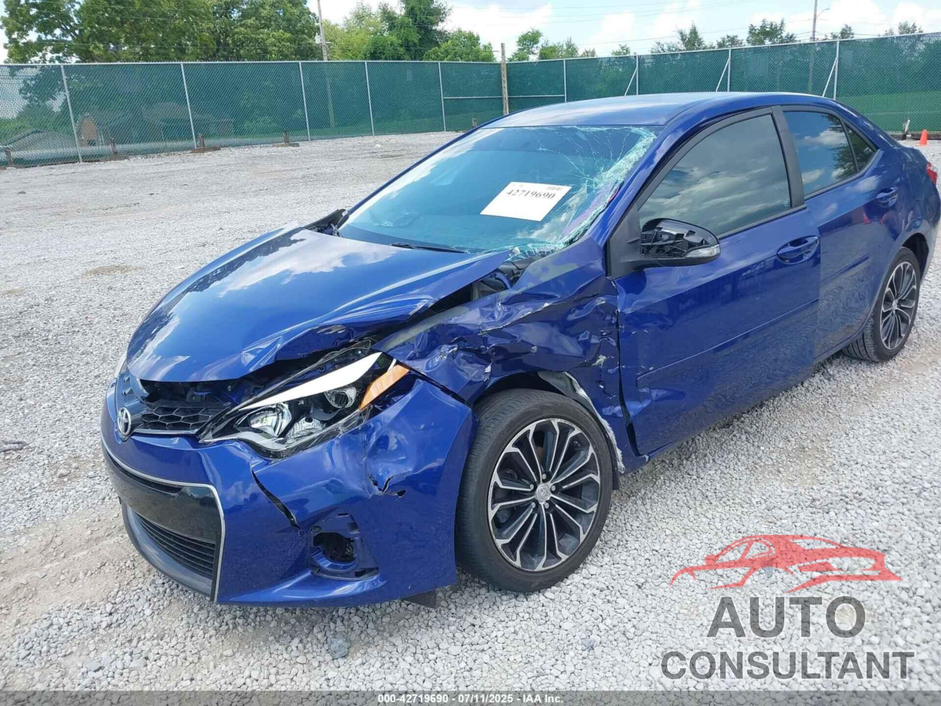 TOYOTA COROLLA 2016 - 5YFBURHE8GP538270