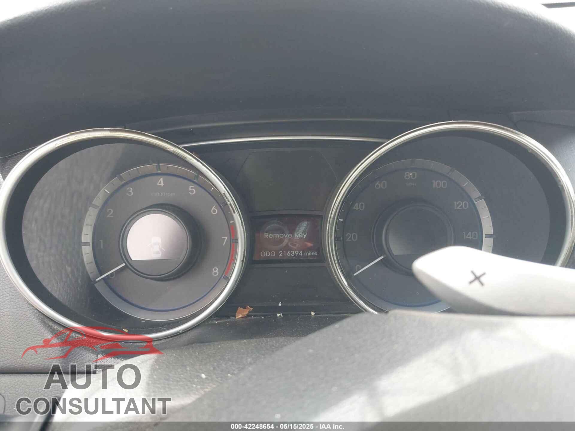 HYUNDAI SONATA 2012 - 5NPEC4AB9CH466621