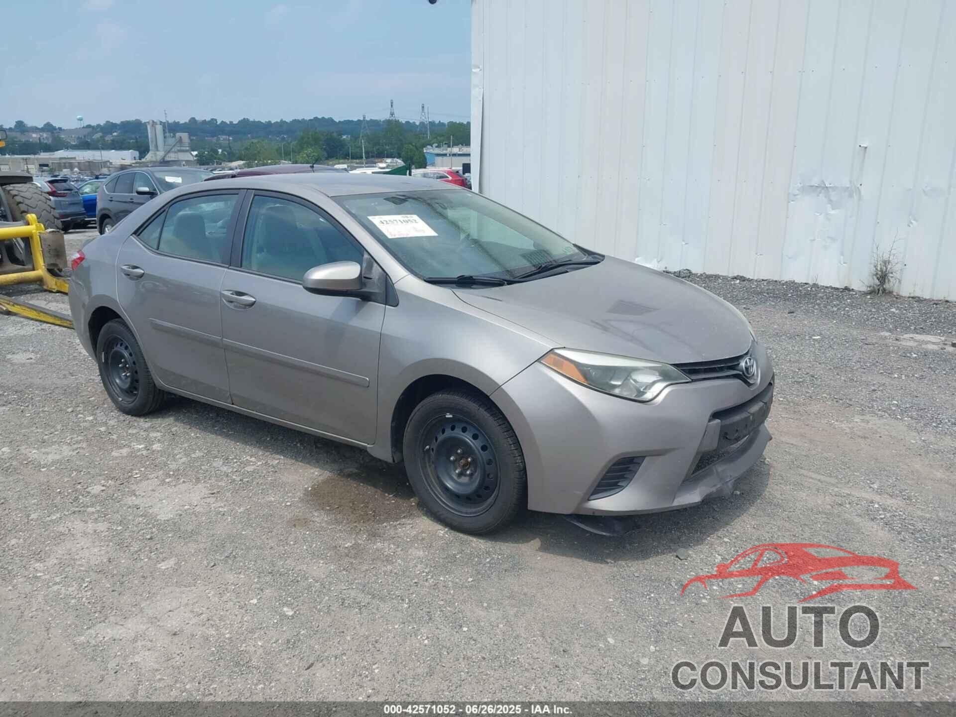 TOYOTA COROLLA 2015 - 2T1BURHE3FC251448
