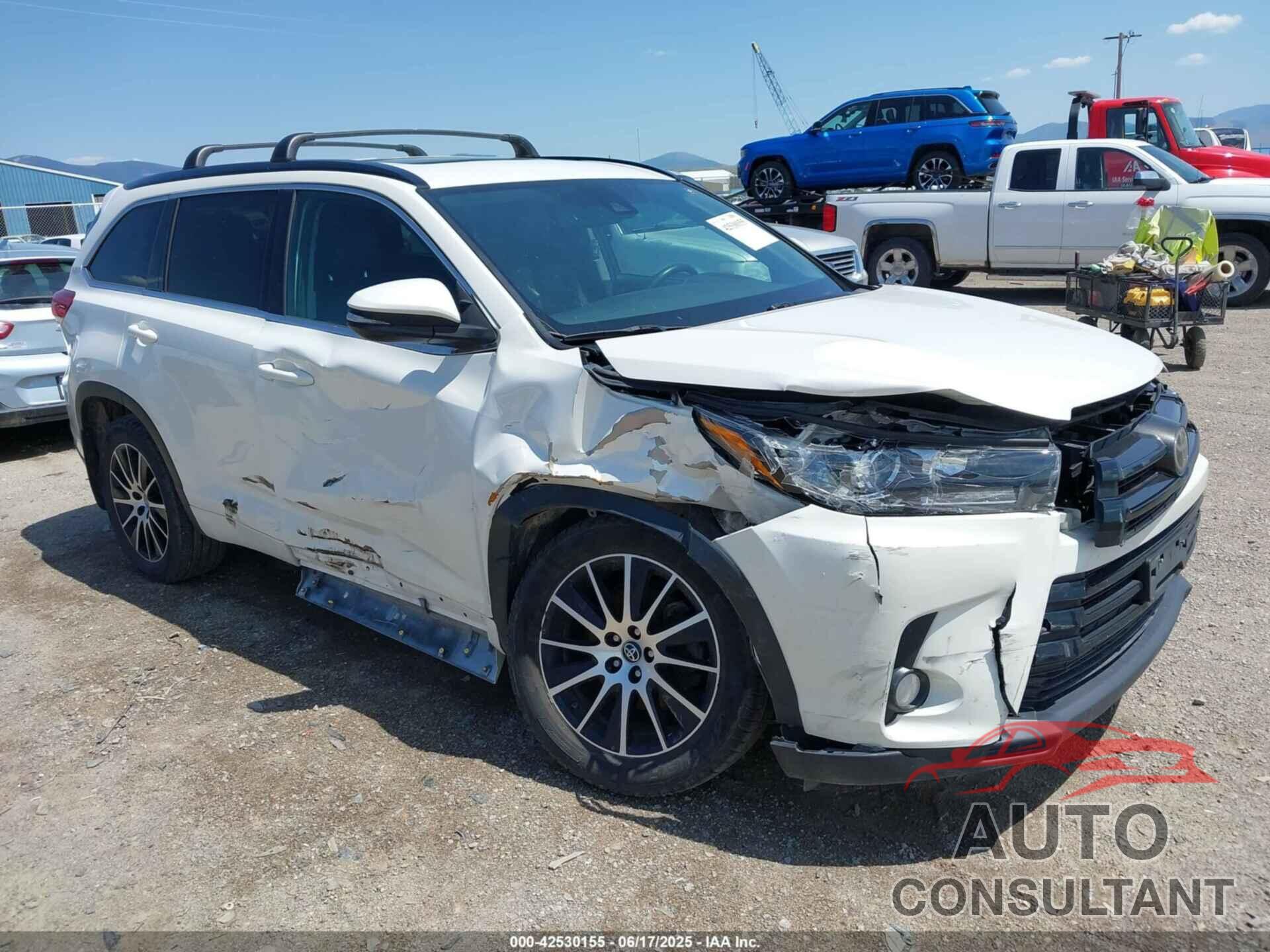 TOYOTA HIGHLANDER 2017 - 5TDJZRFH4HS363549