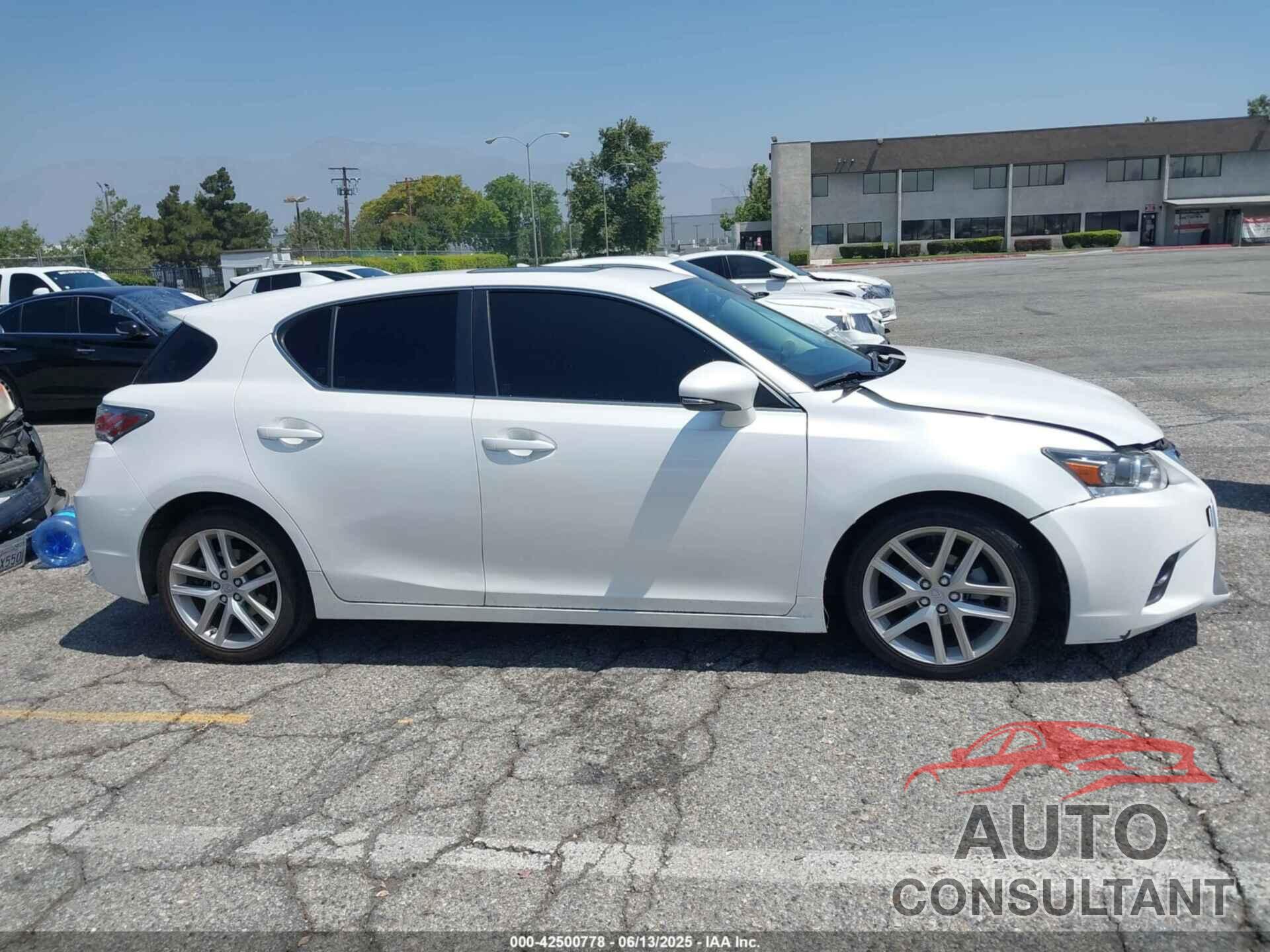 LEXUS CT 200H 2017 - JTHKD5BH3H2296529