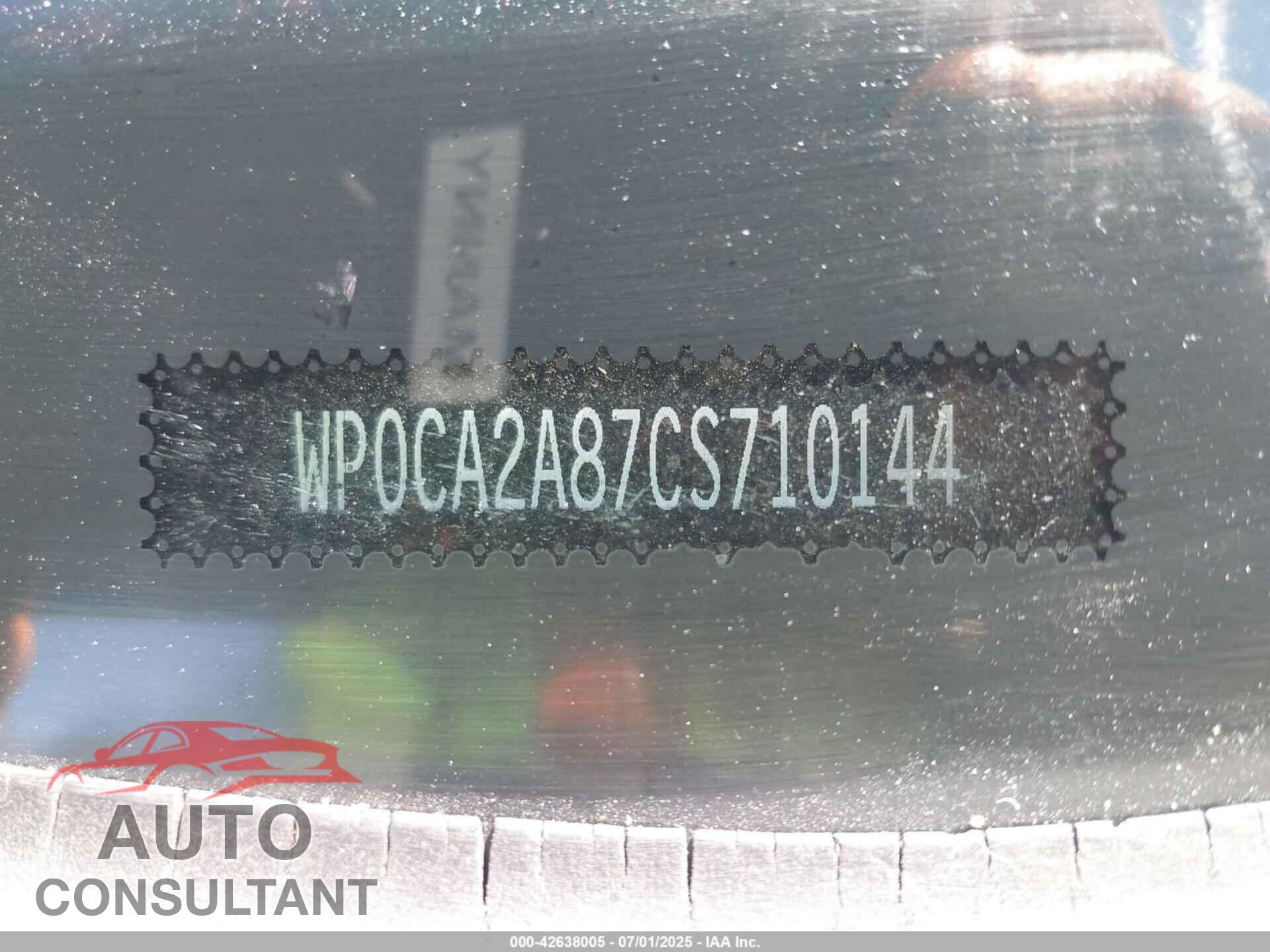 PORSCHE BOXSTER 2012 - WP0CA2A87CS710144