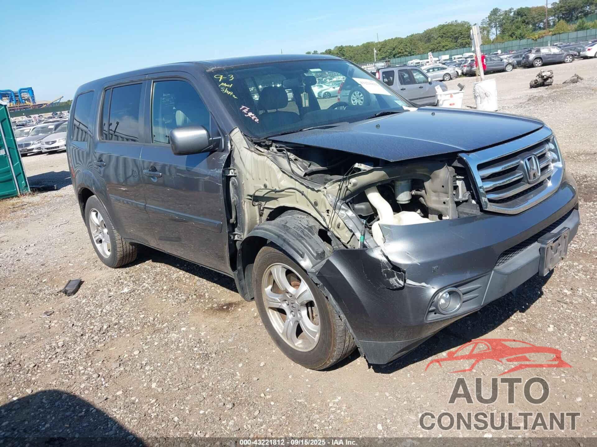 HONDA PILOT 2013 - 5FNYF4H5XDB010602