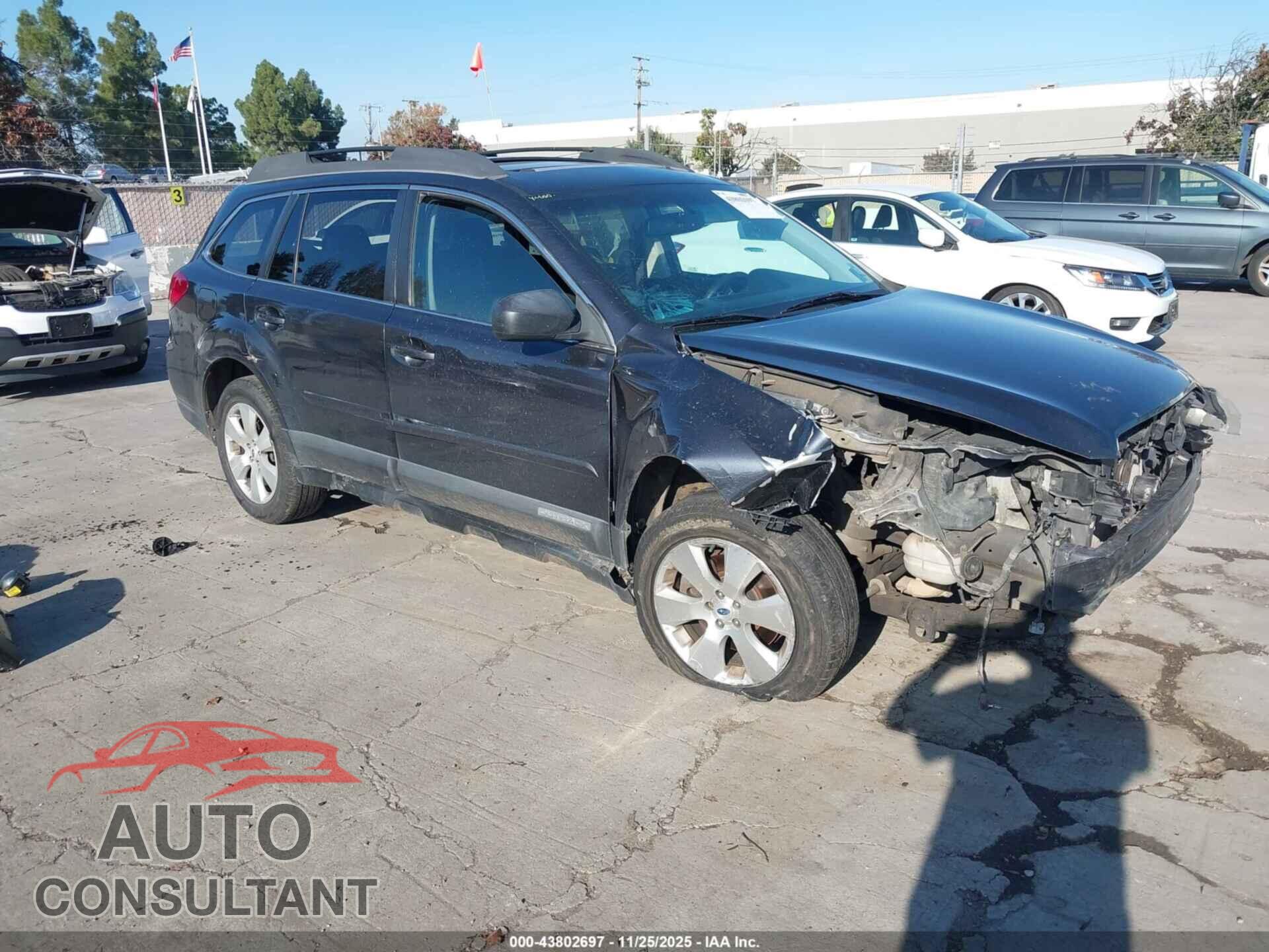 SUBARU OUTBACK 2012 - 4S4BRELC1C2204019