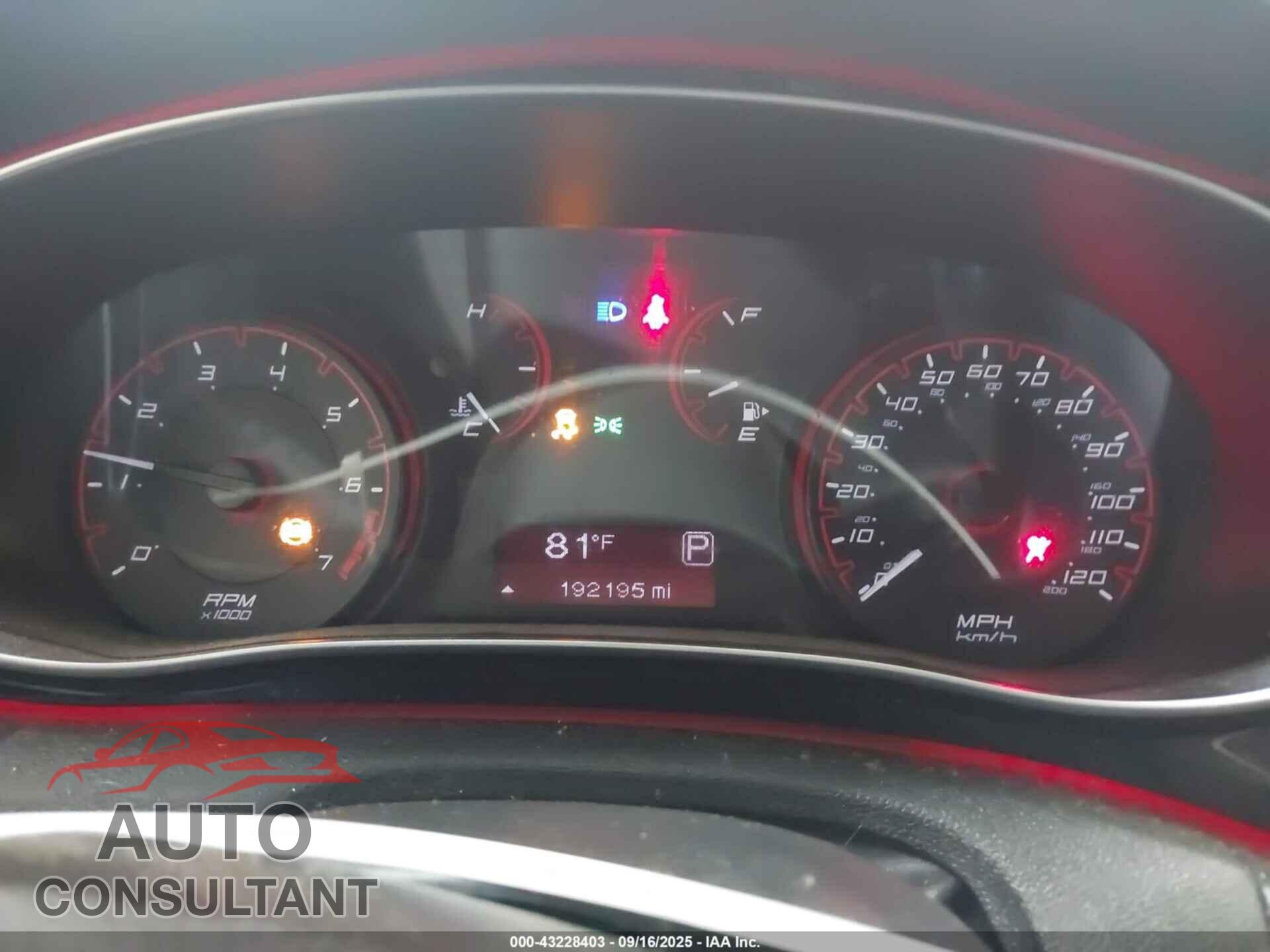 DODGE DART 2015 - 1C3CDFBB3FD390634