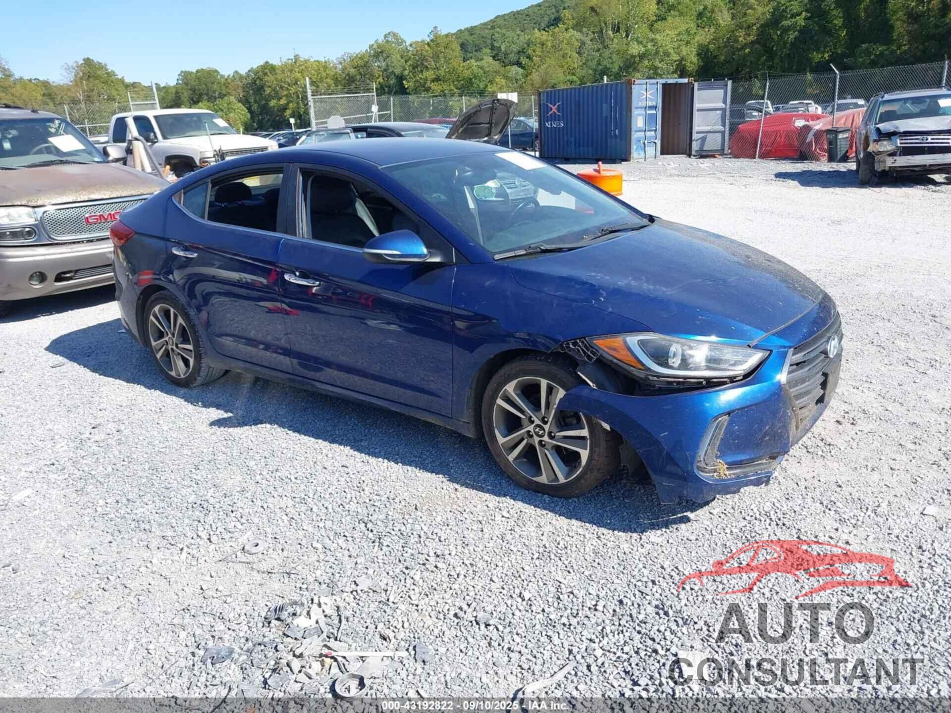 HYUNDAI ELANTRA 2017 - 5NPD84LF0HH053037