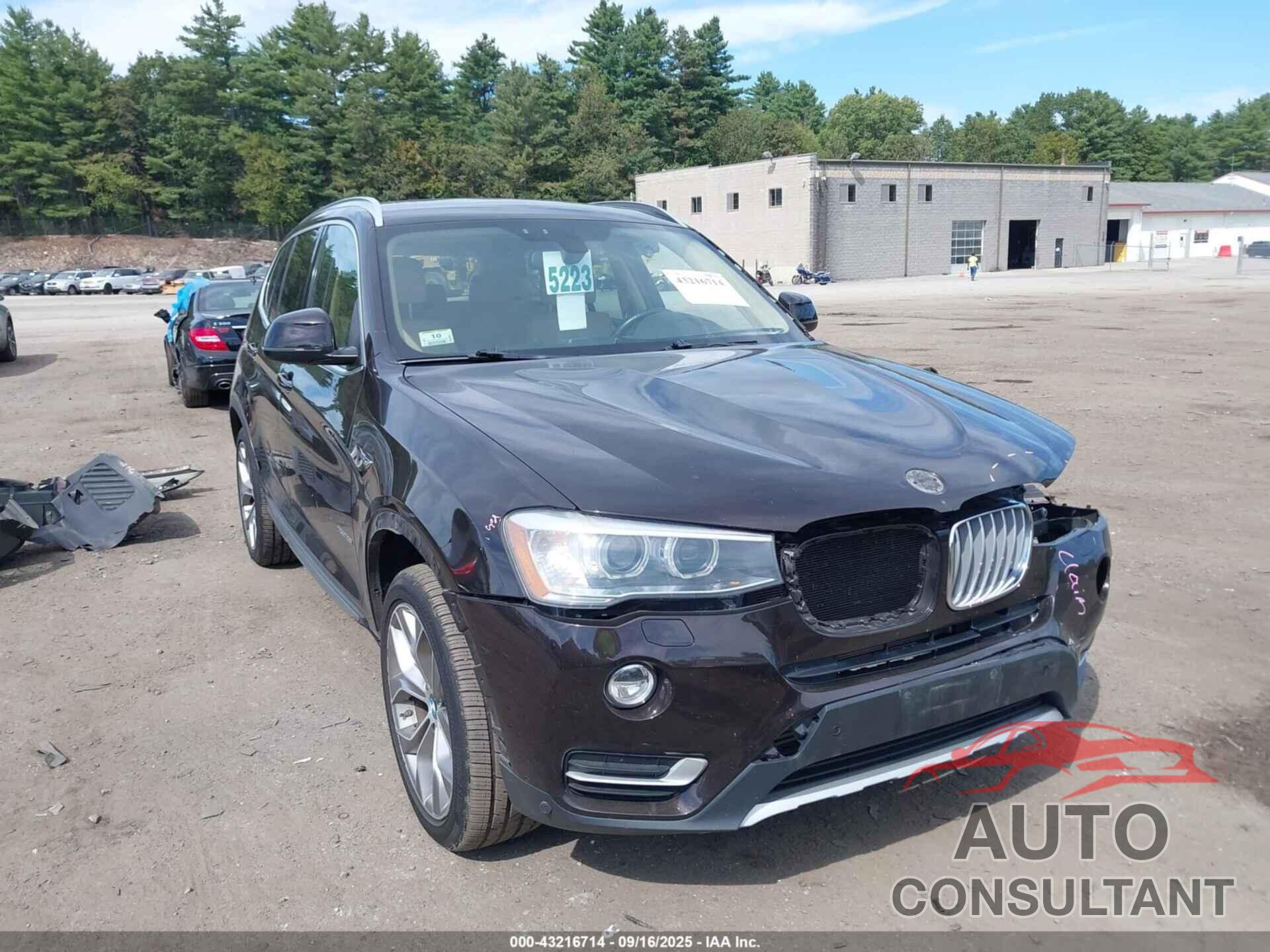 BMW X3 2016 - 5UXWX9C51G0D72847