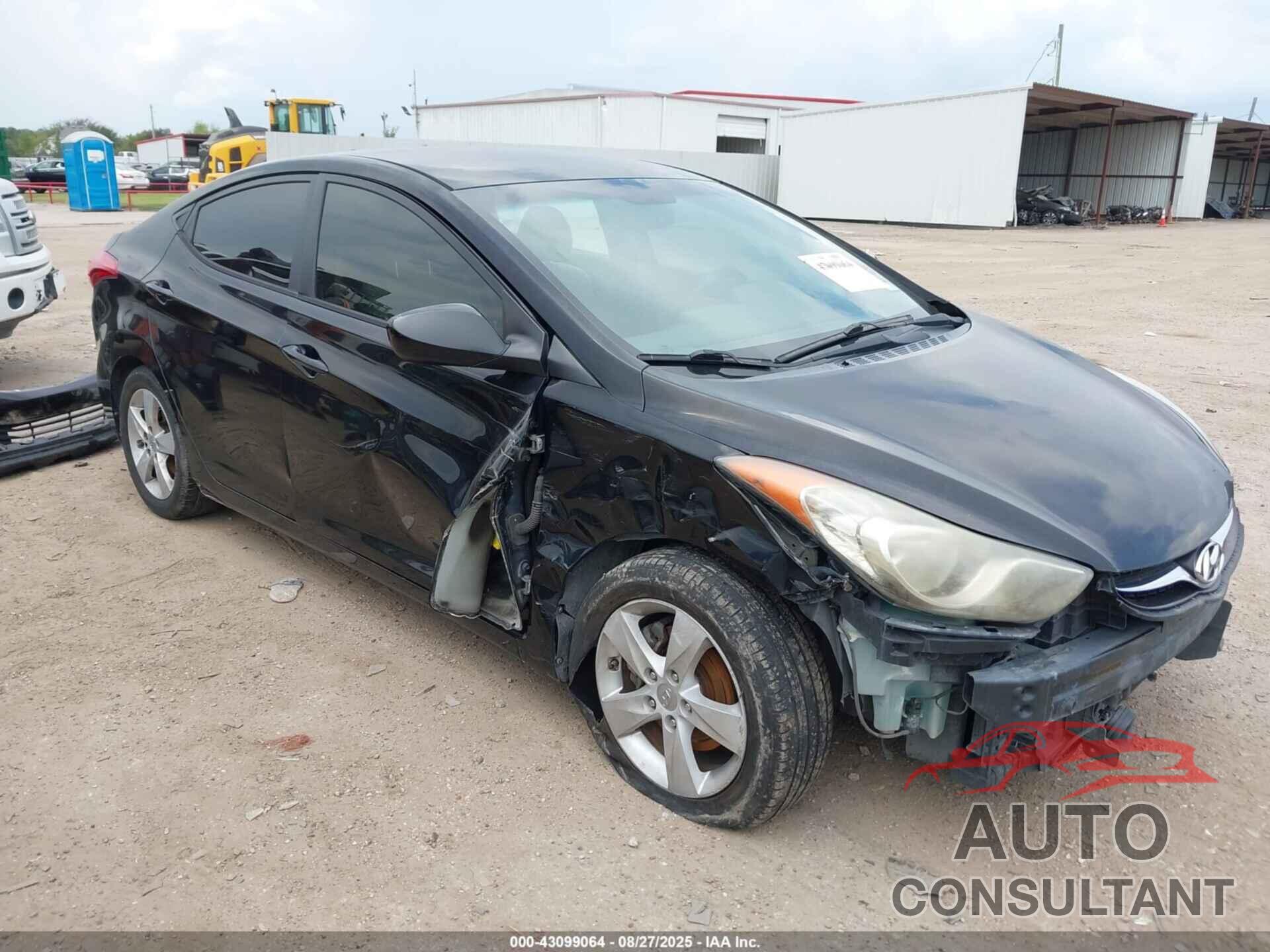 HYUNDAI ELANTRA 2012 - KMHDH4AE6CU454001