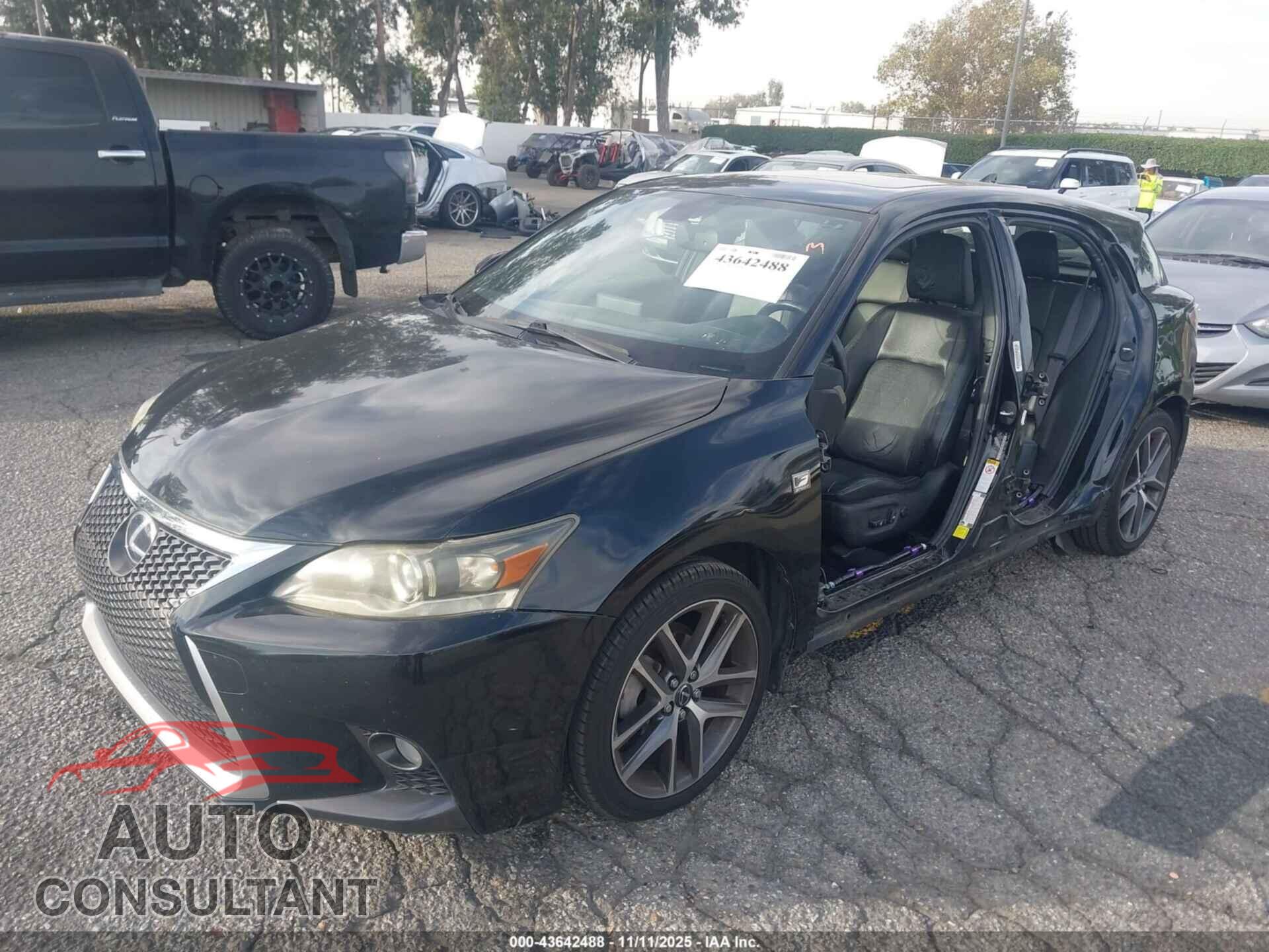 LEXUS CT 200H 2014 - JTHKD5BH1E2181780