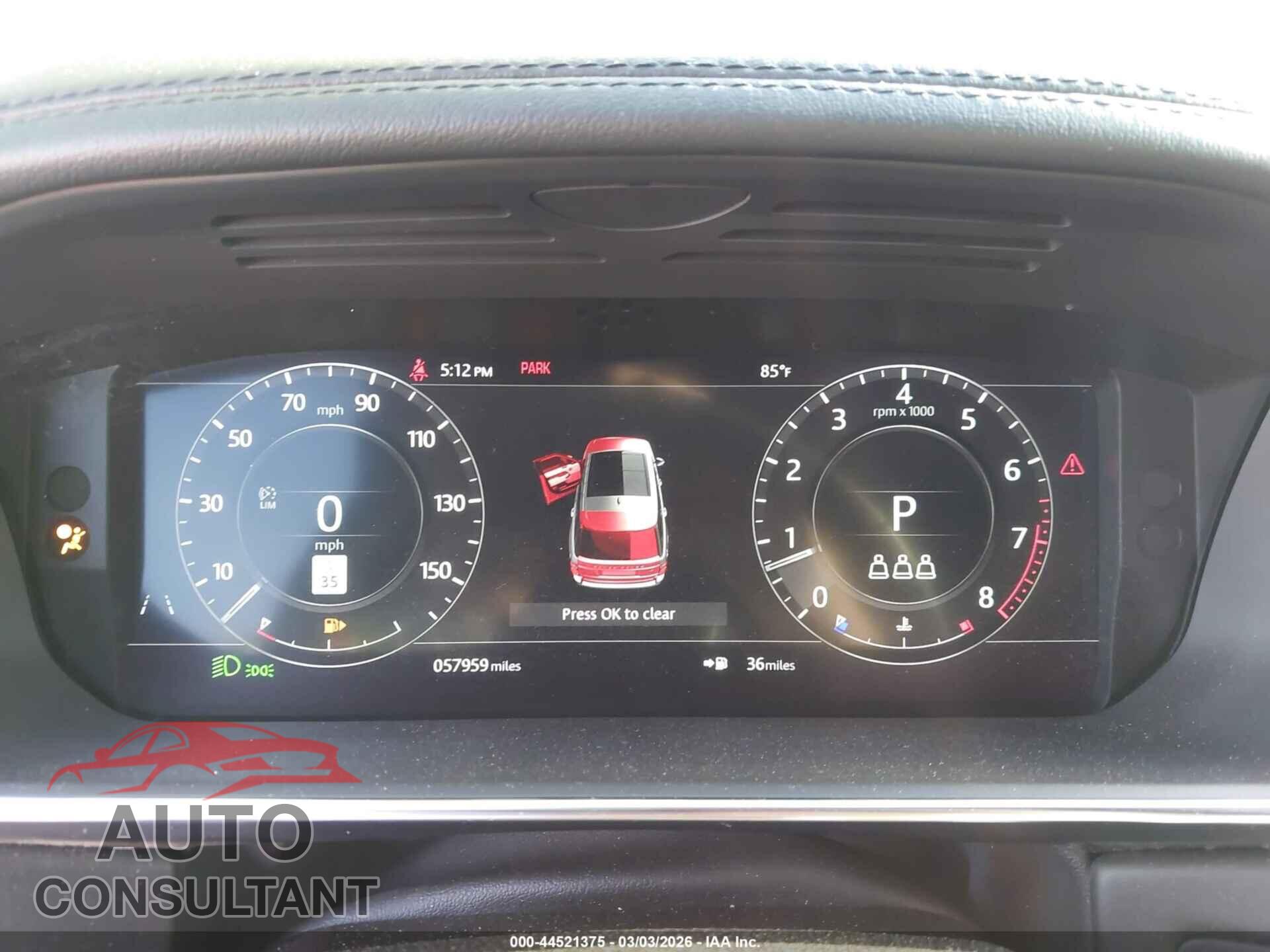 LAND ROVER RANGE ROVER 2020 - SALGS2RU2LA567876