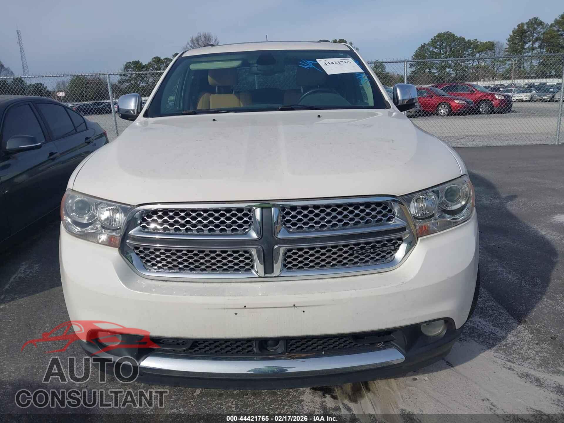 DODGE DURANGO 2012 - 1C4SDHET5CC144466
