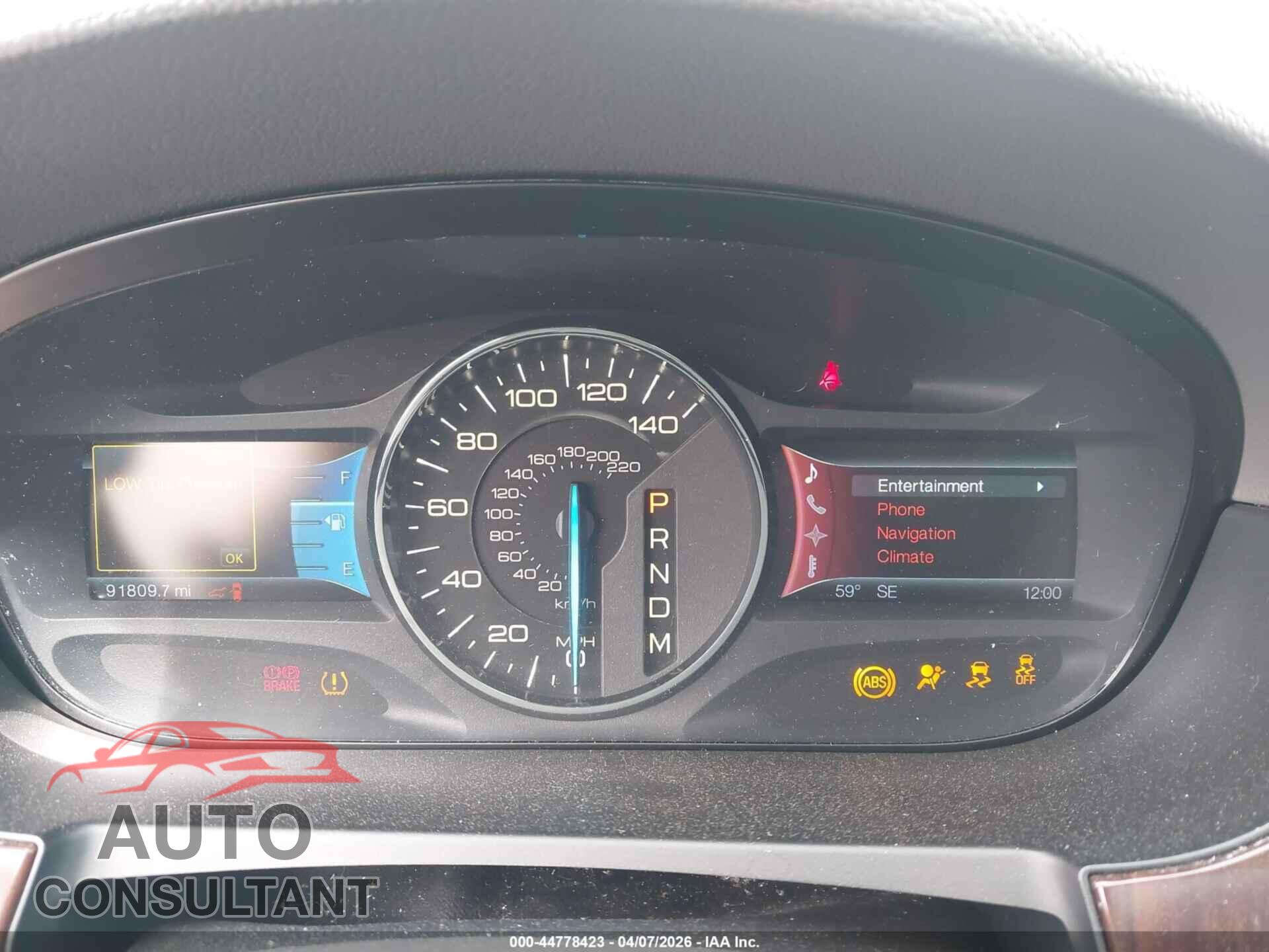 FORD EDGE 2011 - 2FMDK3KC6BBA25762