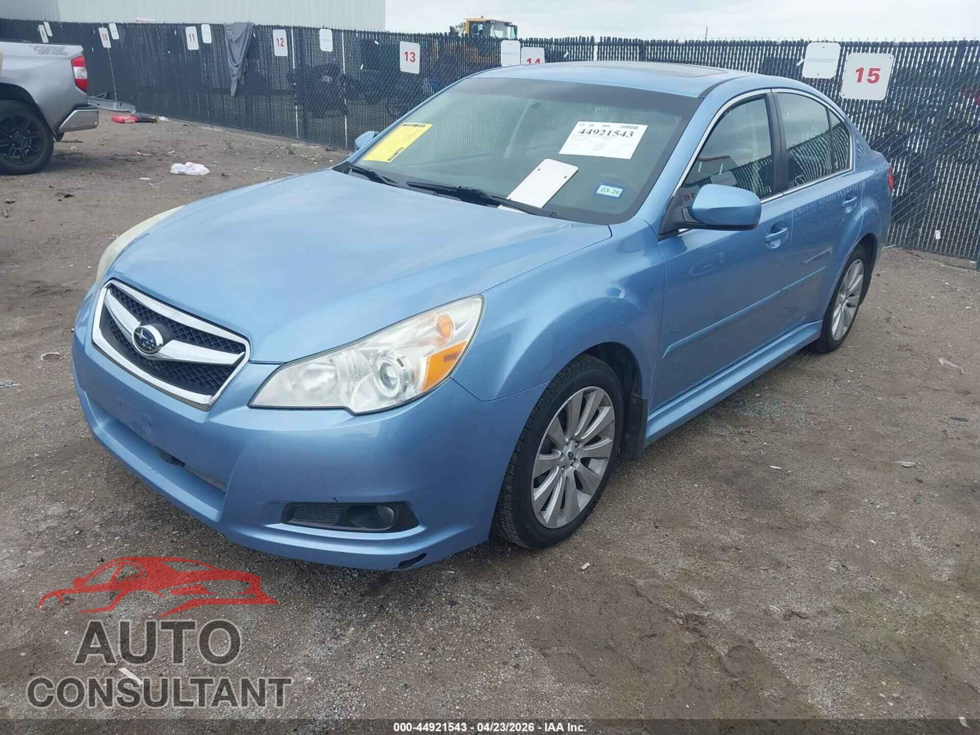SUBARU LEGACY 2012 - 4S3BMBK62C3028458