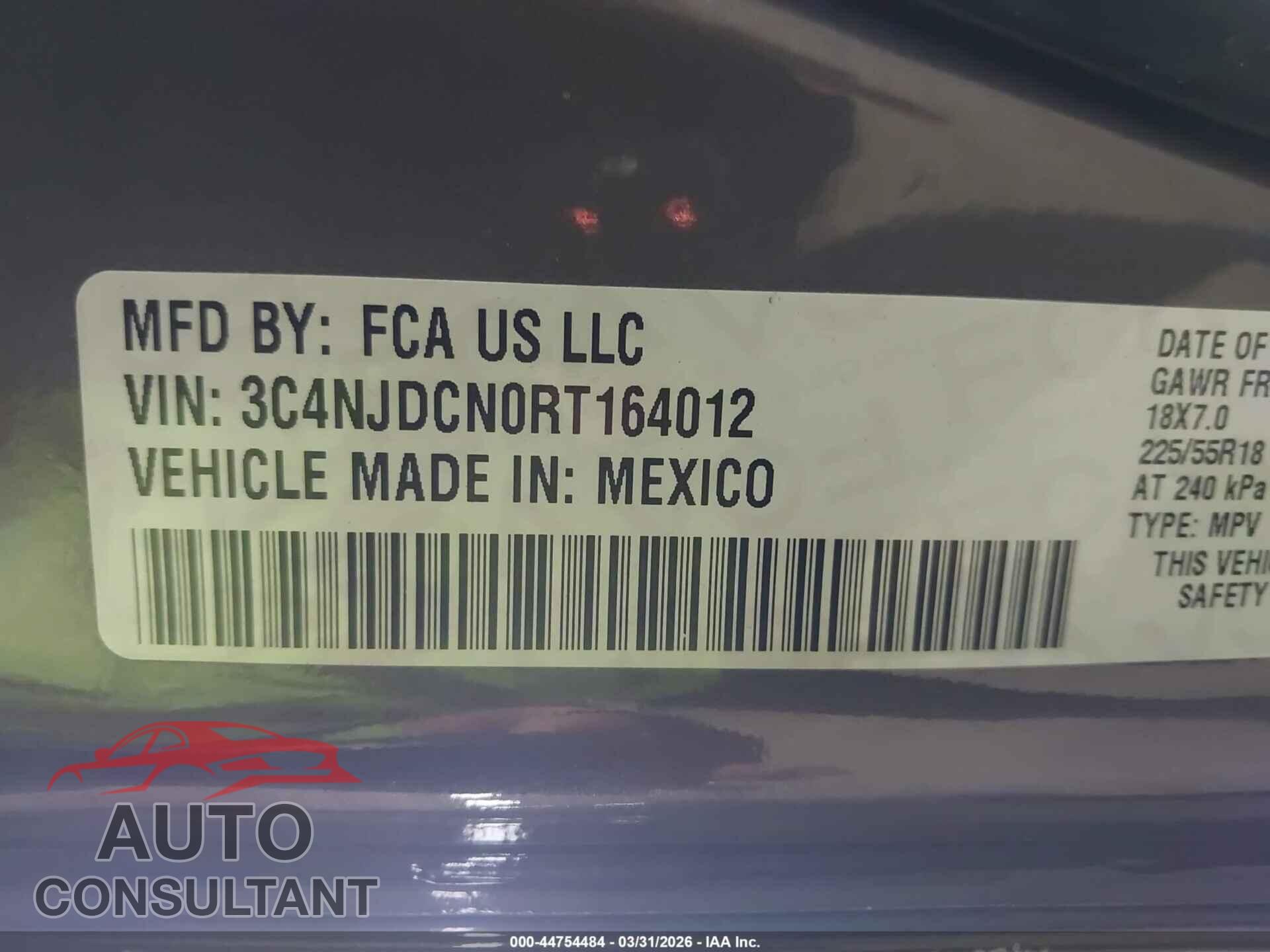 JEEP COMPASS 2024 - 3C4NJDCN0RT164012