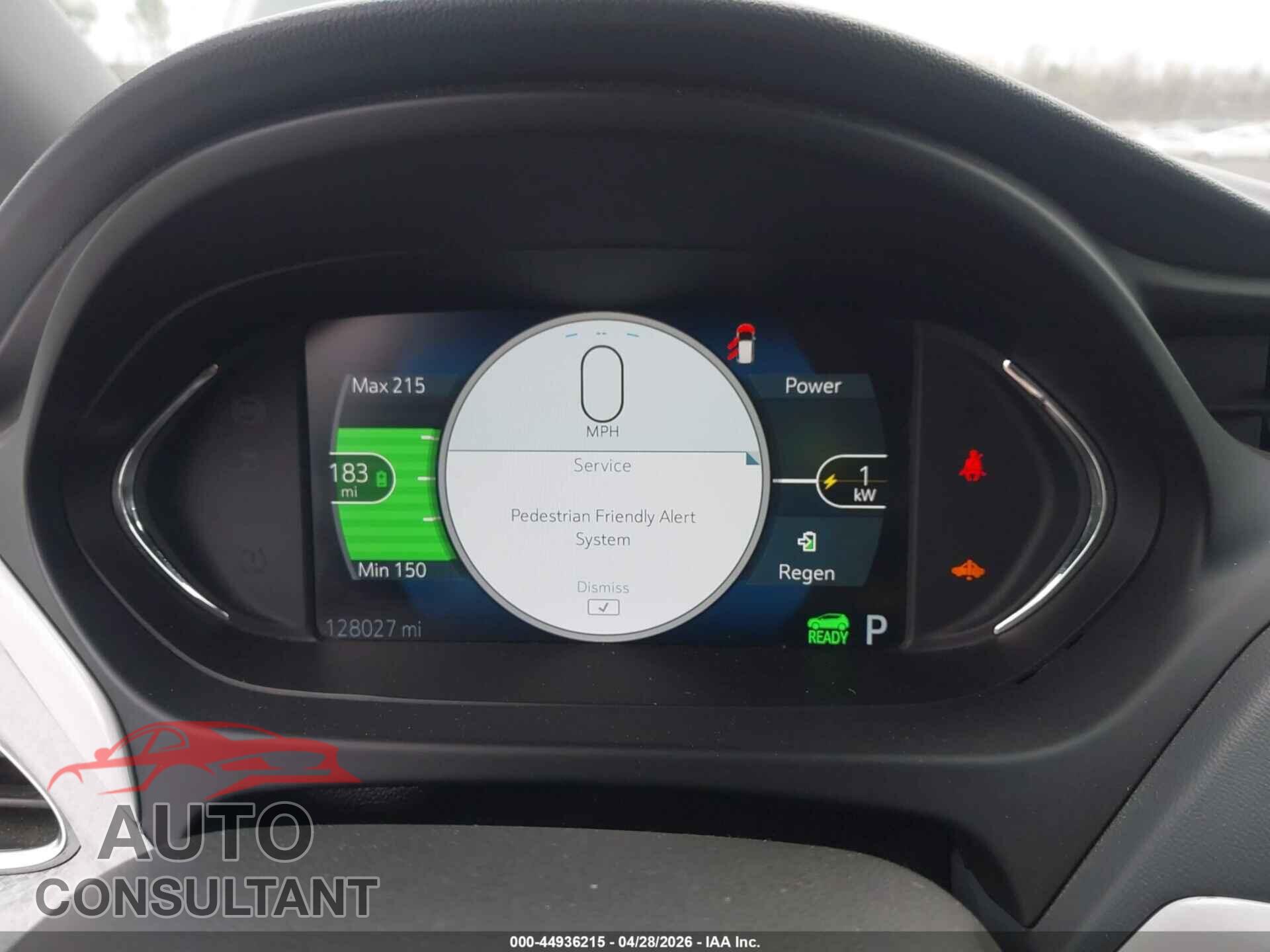 CHEVROLET BOLT EV 2017 - 1G1FX6S07H4183156