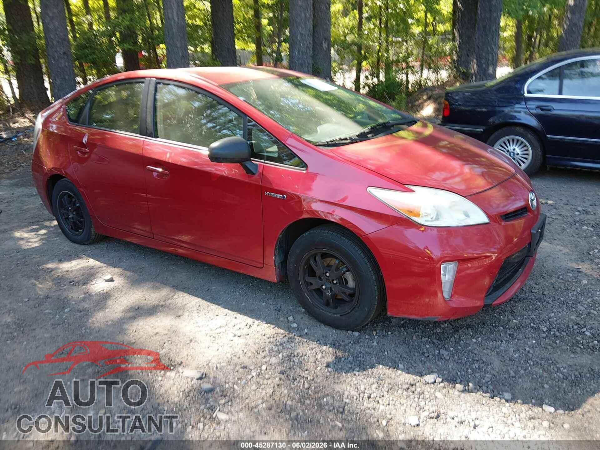 TOYOTA PRIUS 2013 - JTDKN3DUXD5577071