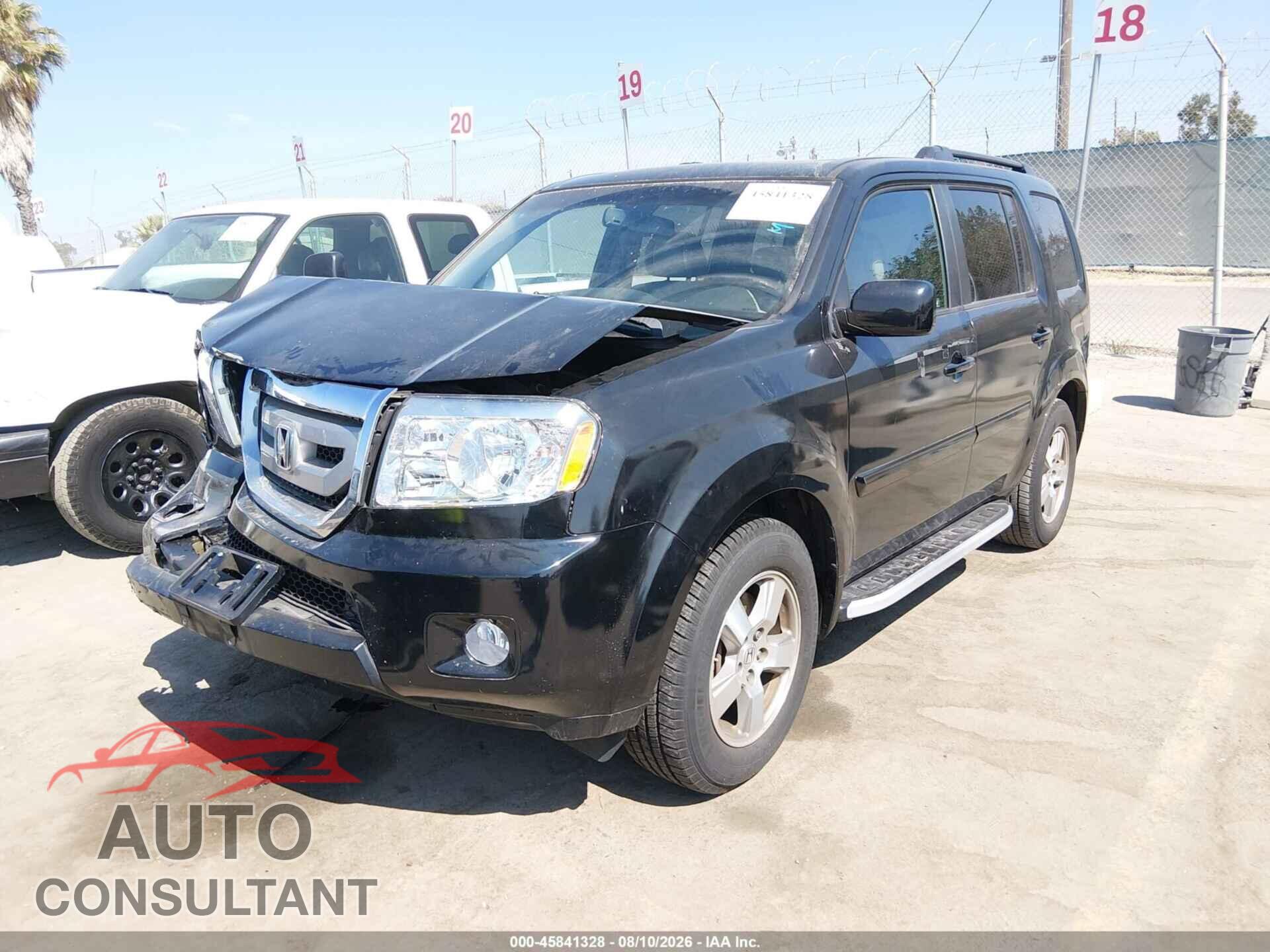 HONDA PILOT 2010 - 5FNYF3H50AB020187