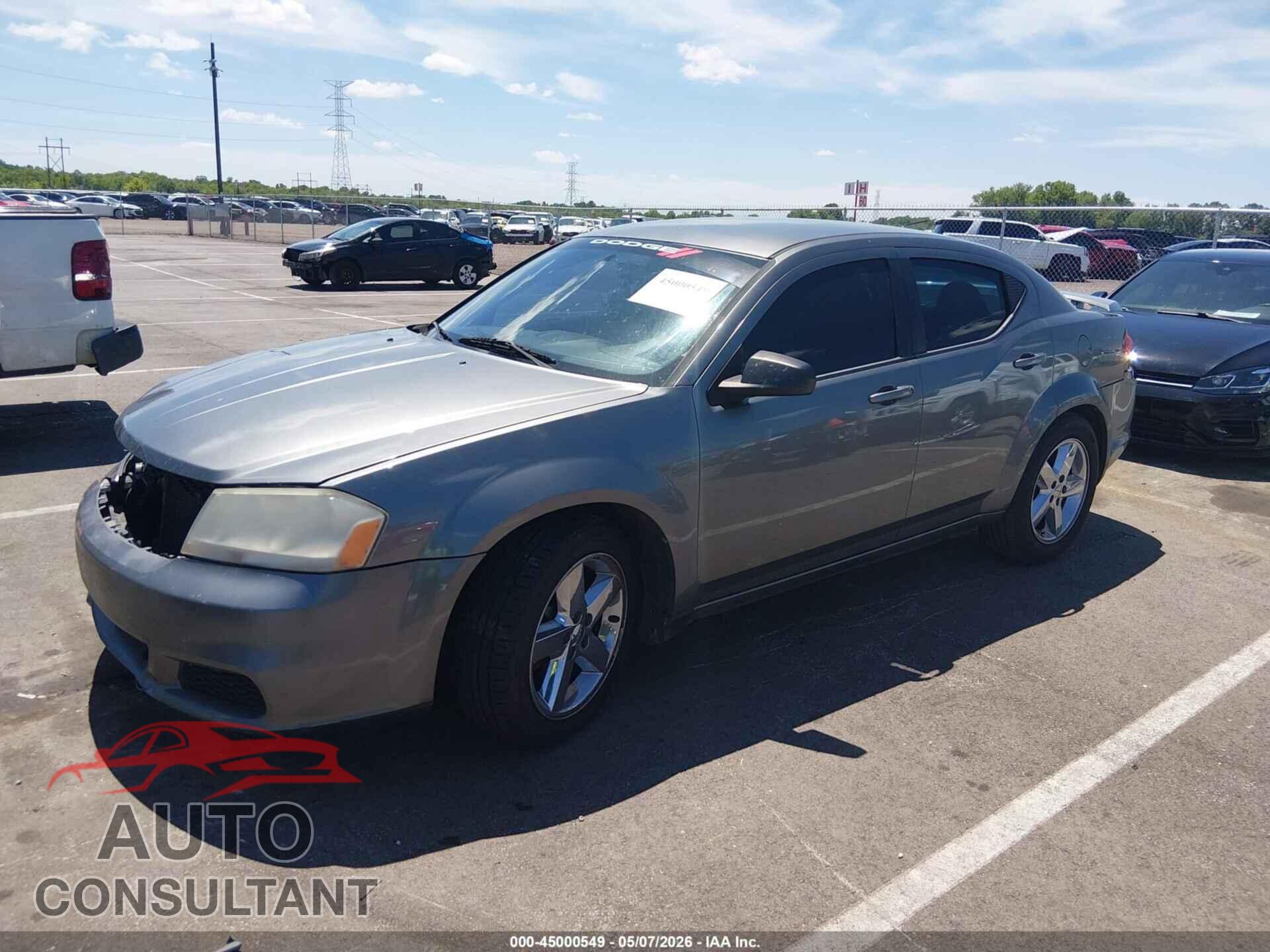 DODGE AVENGER 2013 - 1C3CDZAB1DN702878
