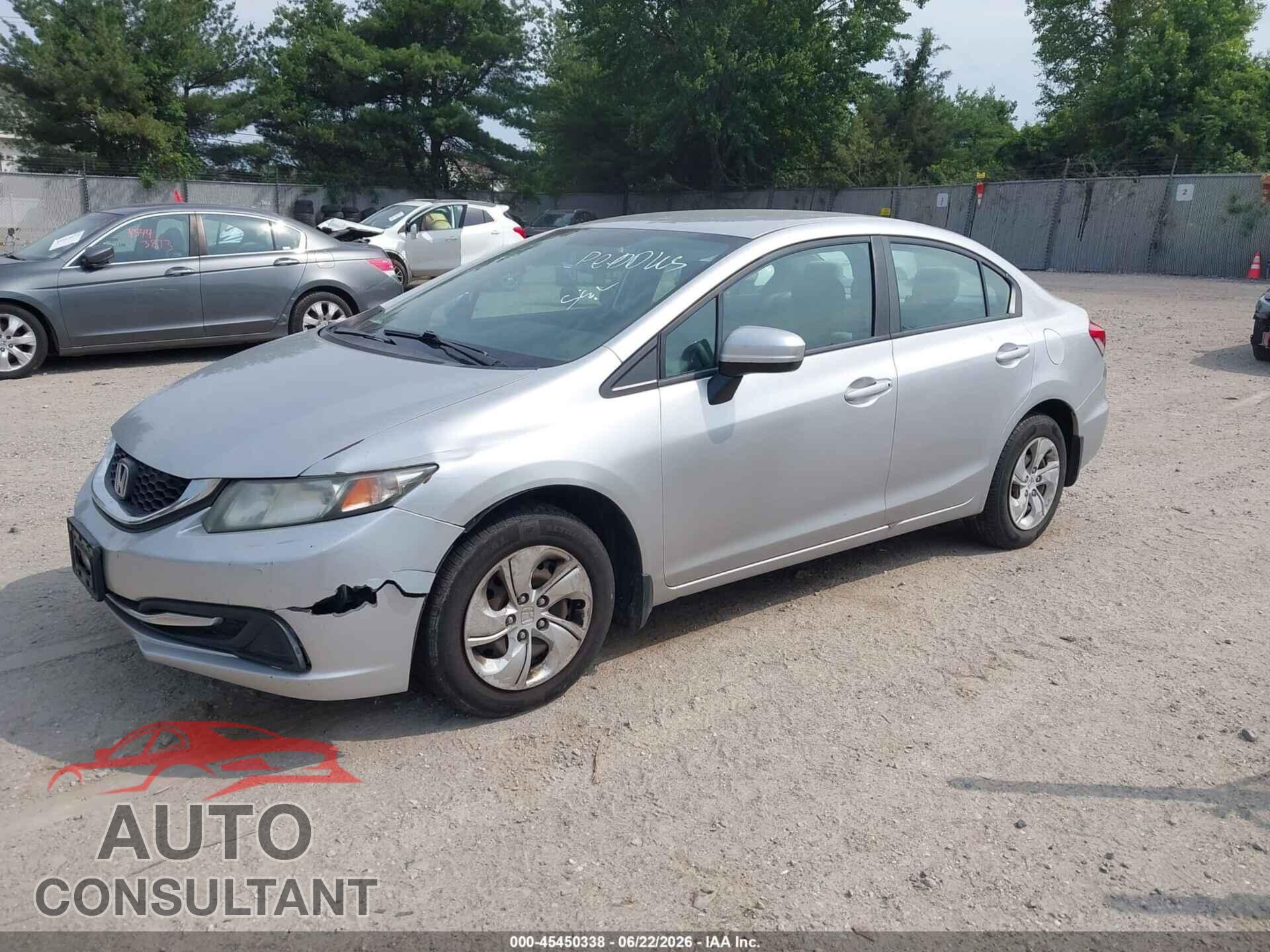 HONDA CIVIC 2014 - 19XFB2F58EE213960