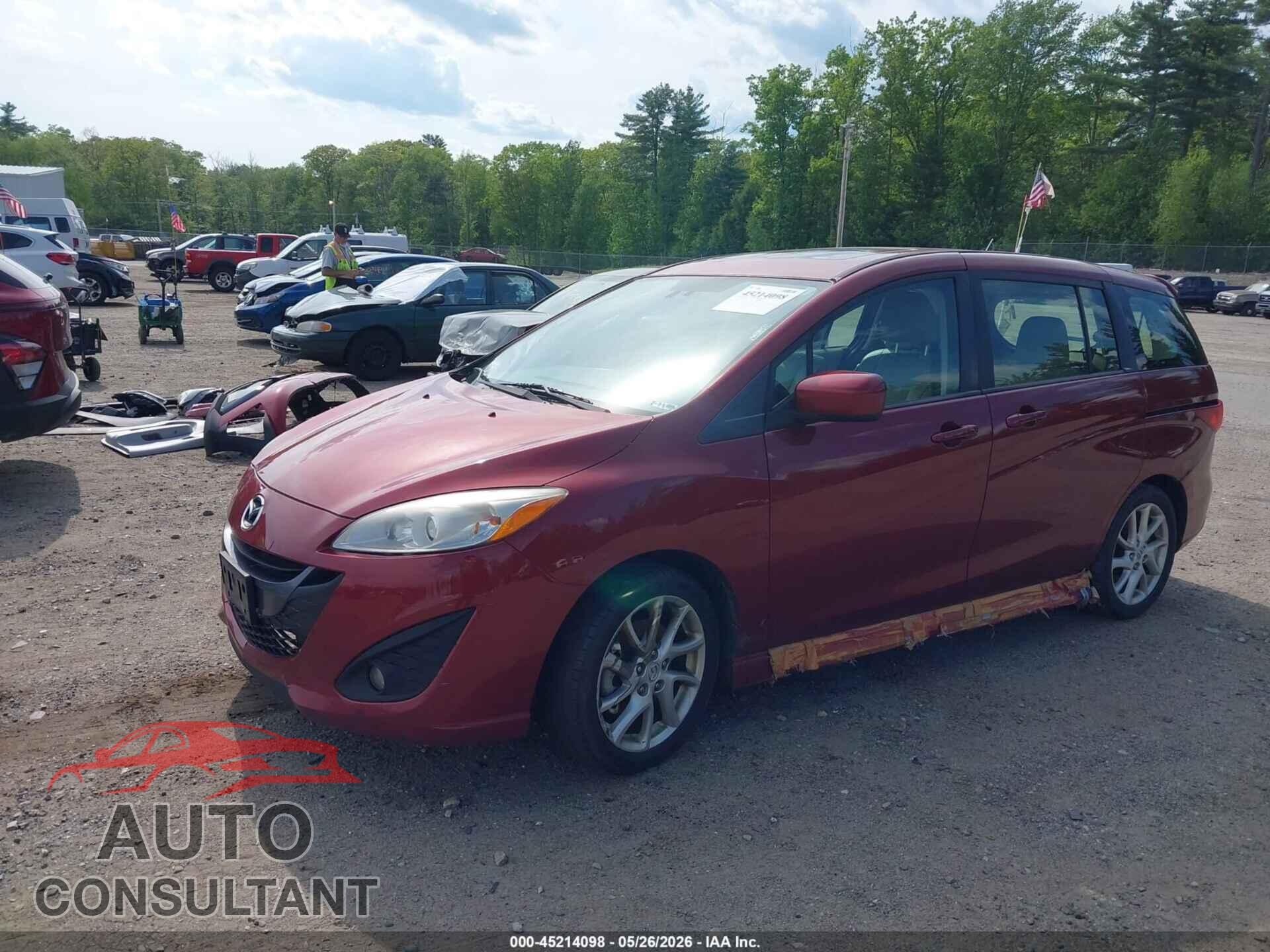 MAZDA MAZDA5 2012 - JM1CW2DLXC0142582