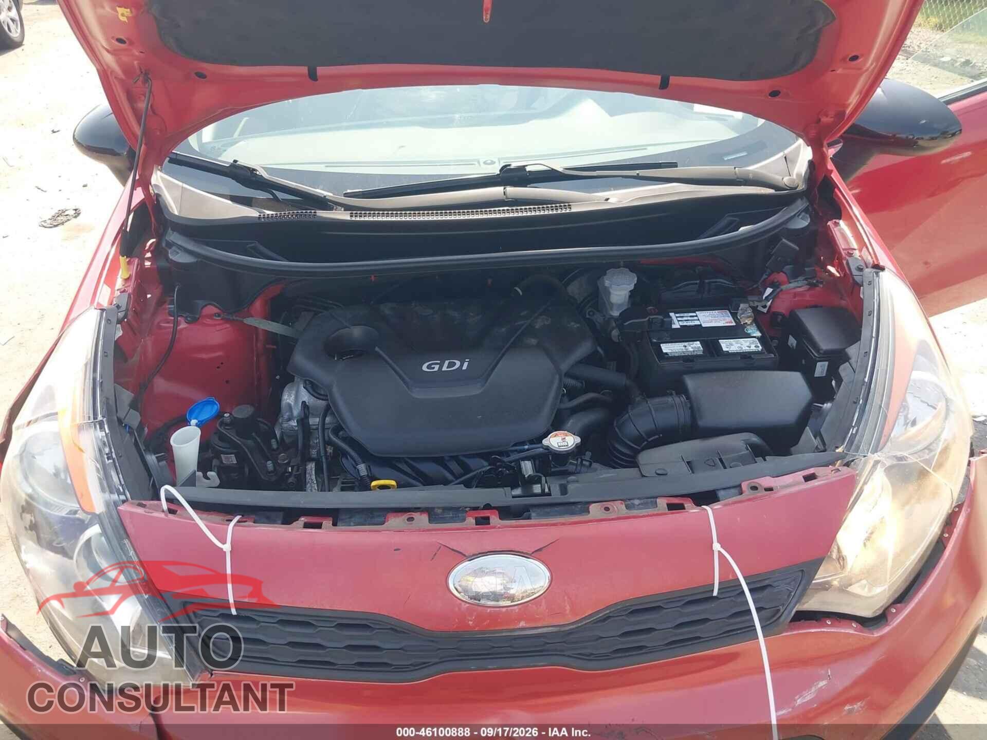 KIA RIO 2013 - KNADM5A3XD6285155