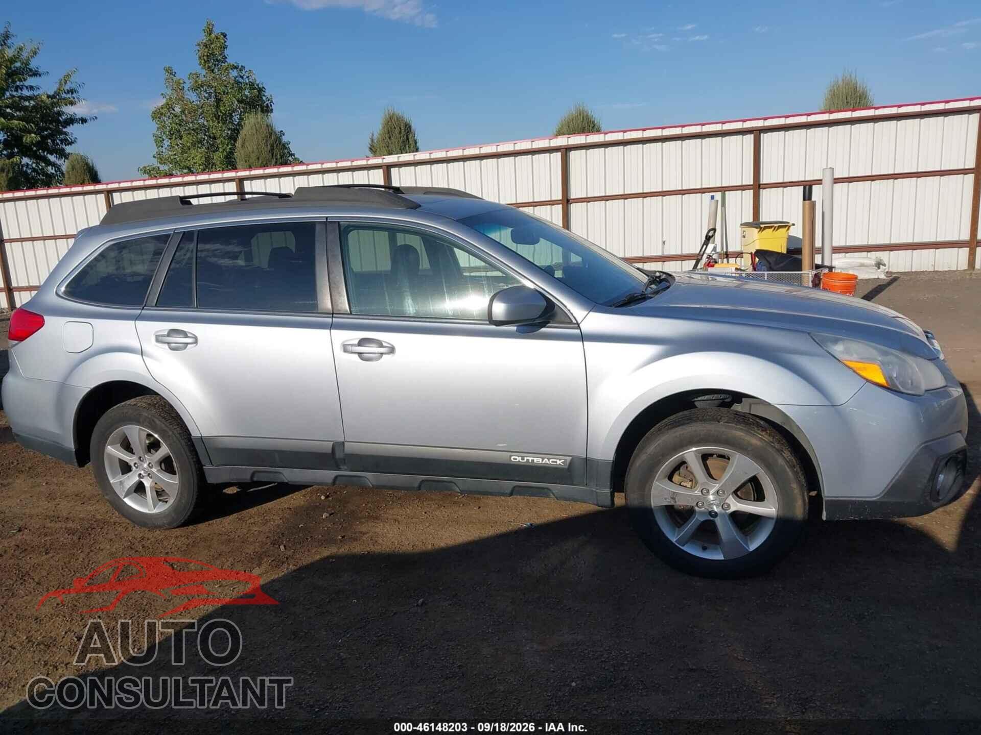 SUBARU OUTBACK 2014 - 4S4BRBLC9E3291762