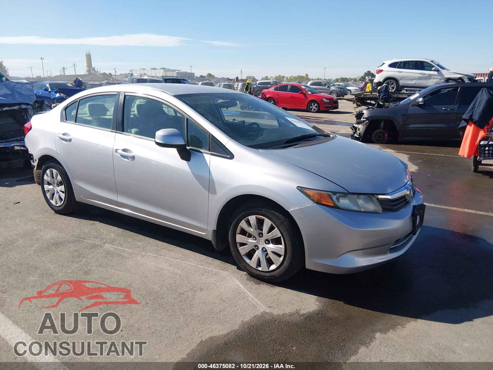 HONDA CIVIC 2012 - 19XFB2F56CE046849
