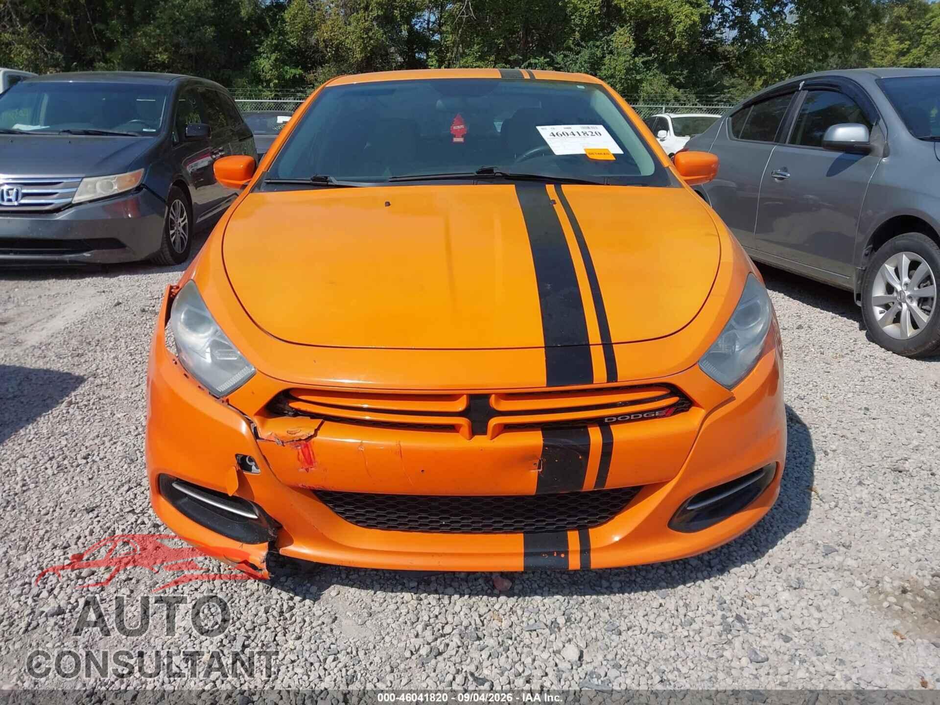 DODGE DART 2013 - 1C3CDFBA8DD171575