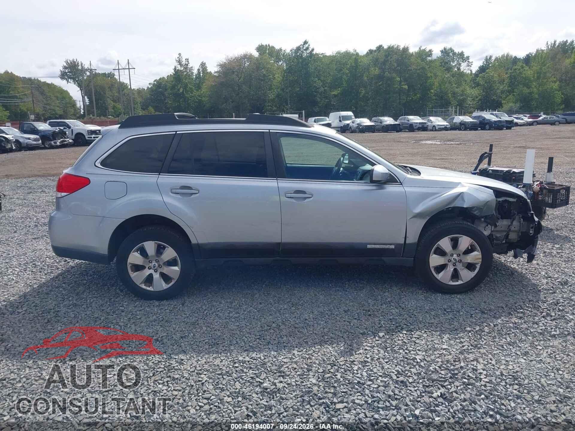 SUBARU OUTBACK 2012 - 4S4BRDKC9C2254792