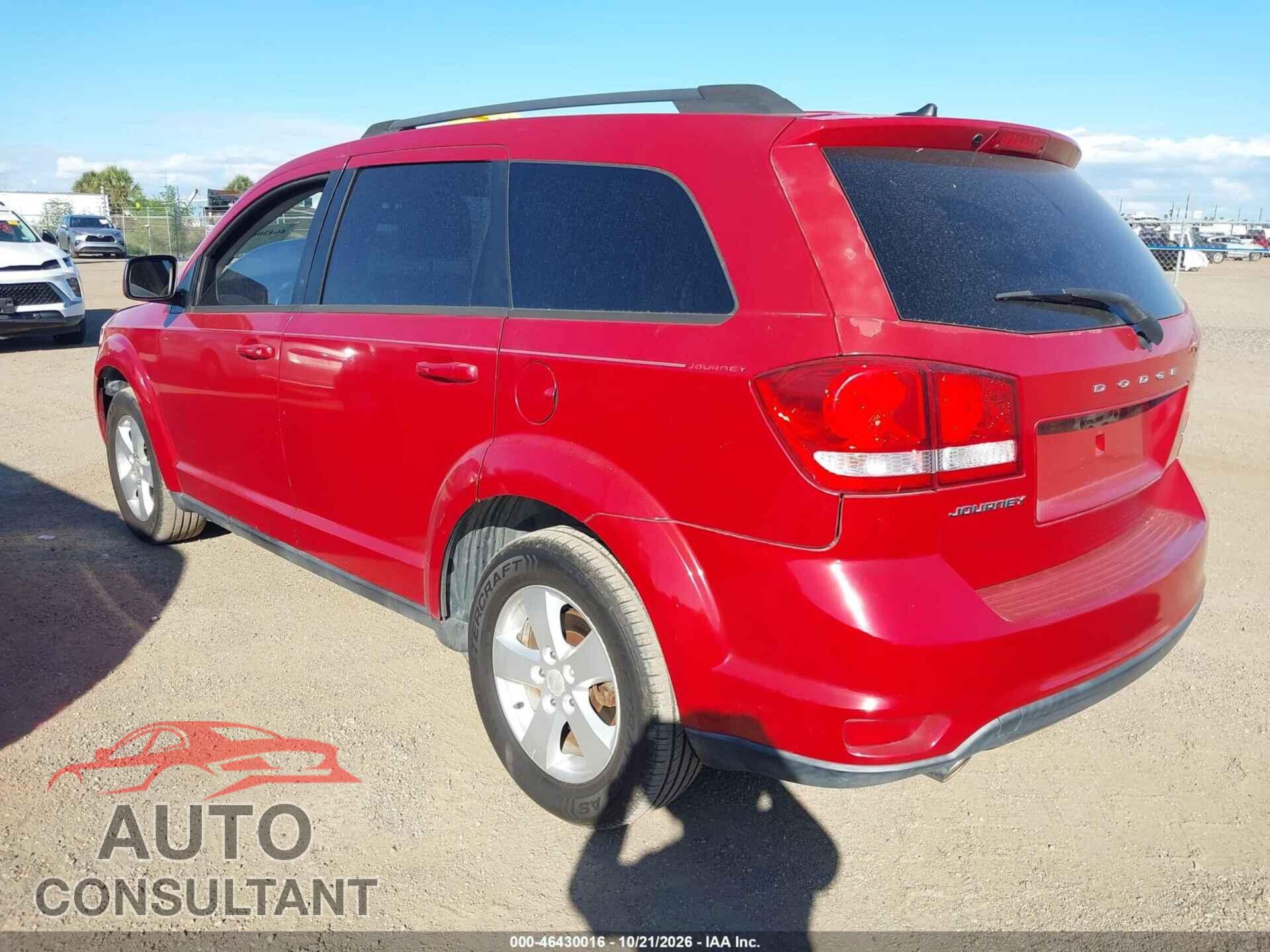 DODGE JOURNEY 2012 - 3C4PDCBG4CT282939