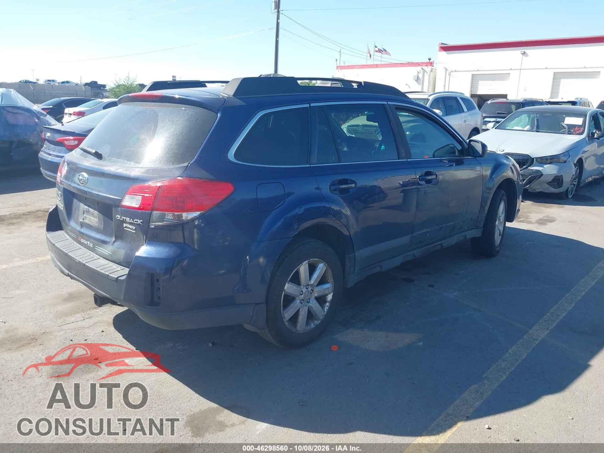 SUBARU OUTBACK 2011 - 4S4BRBCC3B3430604