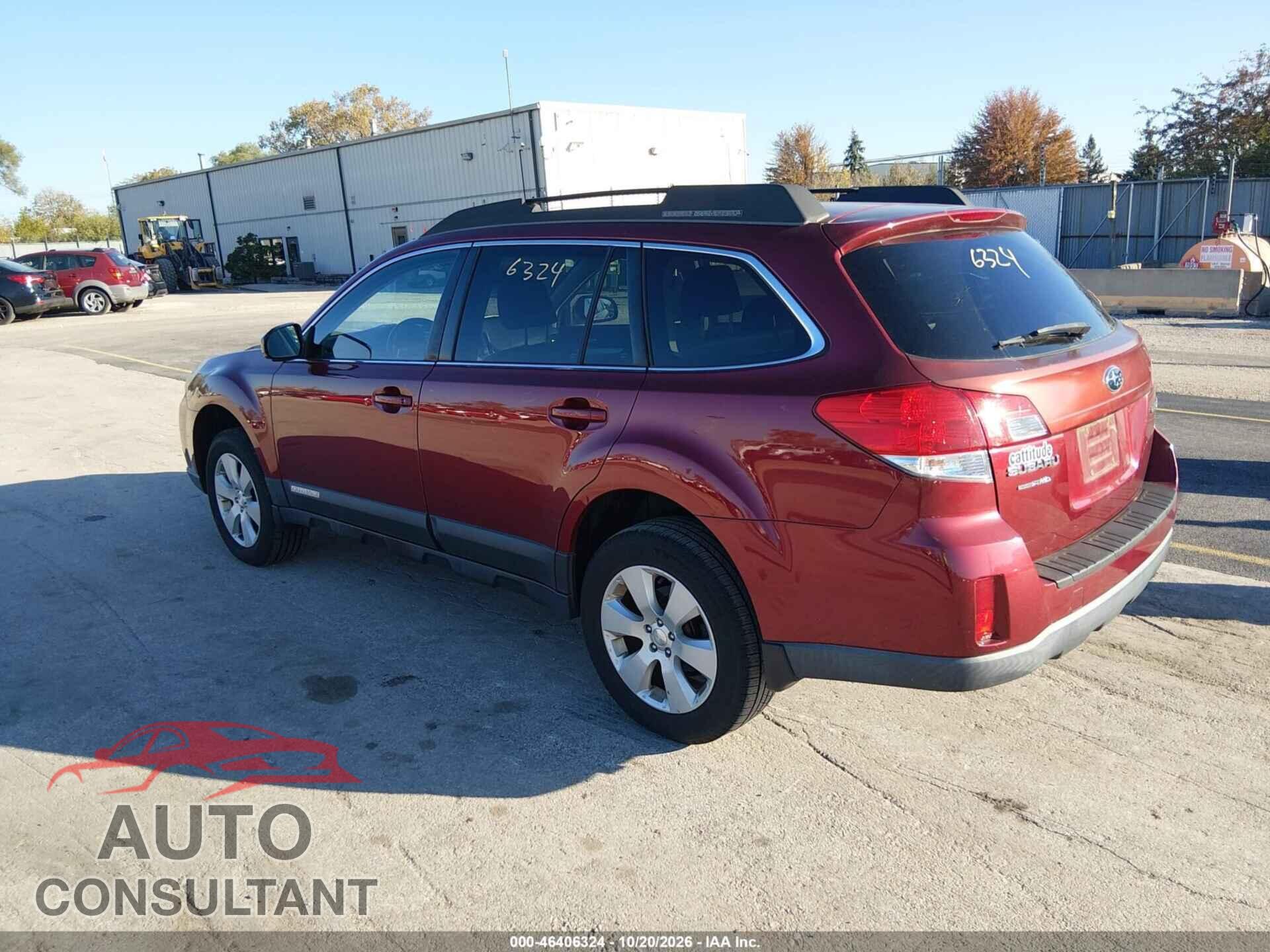 SUBARU OUTBACK 2012 - 4S4BRCCC3C3237229