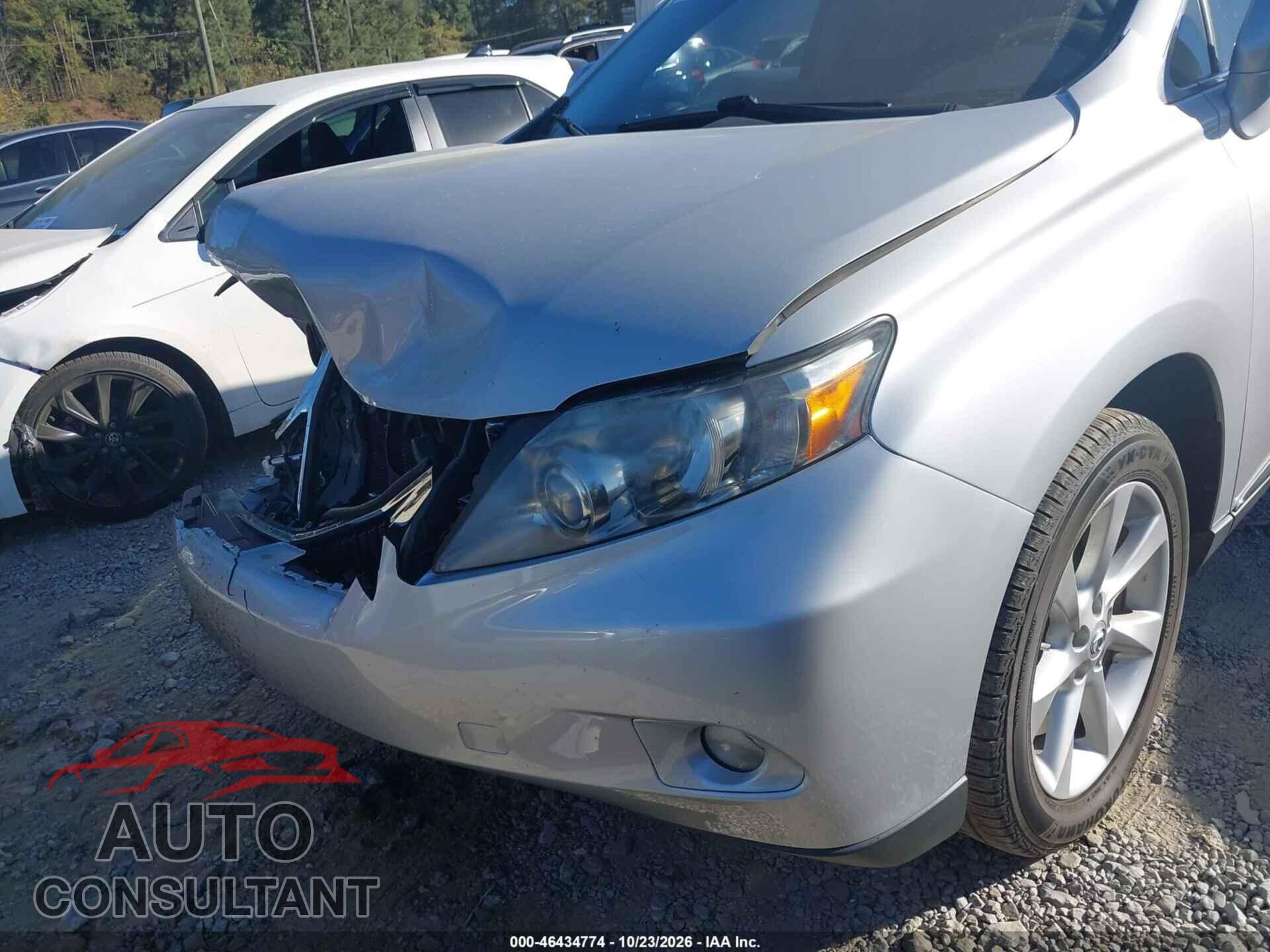 LEXUS RX 350 2010 - 2T2ZK1BA3AC028746