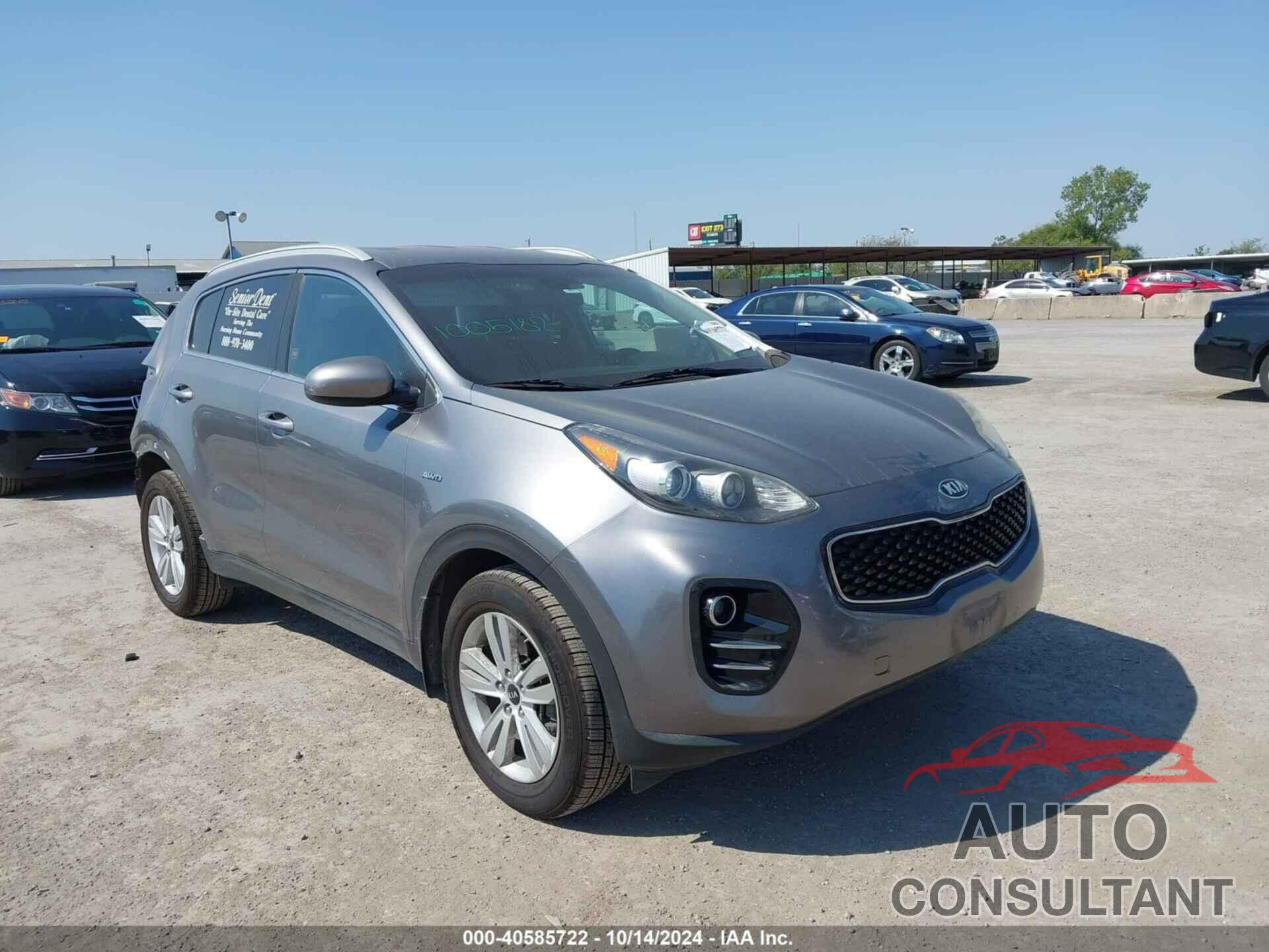 KIA SPORTAGE 2017 - KNDPMCAC2H7066632