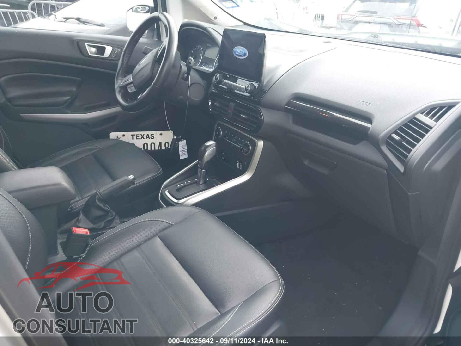 FORD ECOSPORT 2020 - MAJ6S3KL0LC362206