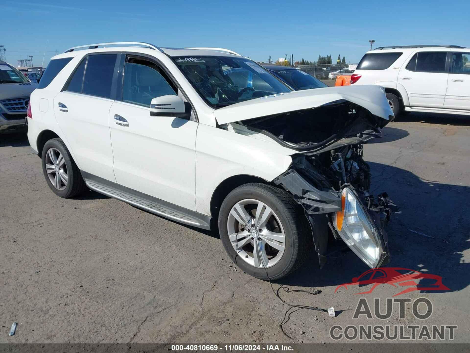 MERCEDES-BENZ ML 350 2013 - 4JGDA5HB8DA114177