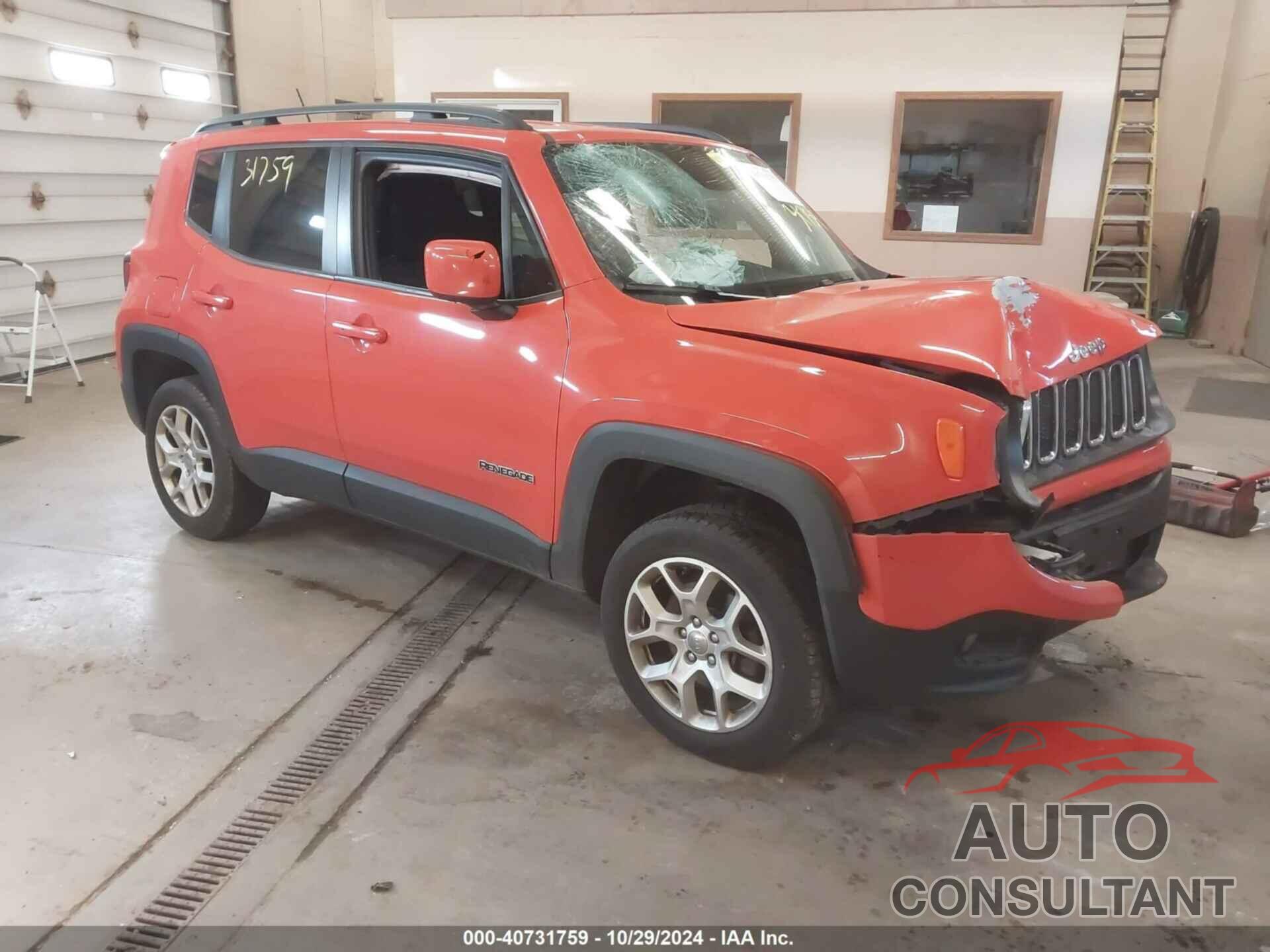 JEEP RENEGADE 2016 - ZACCJBBT4GPD74614