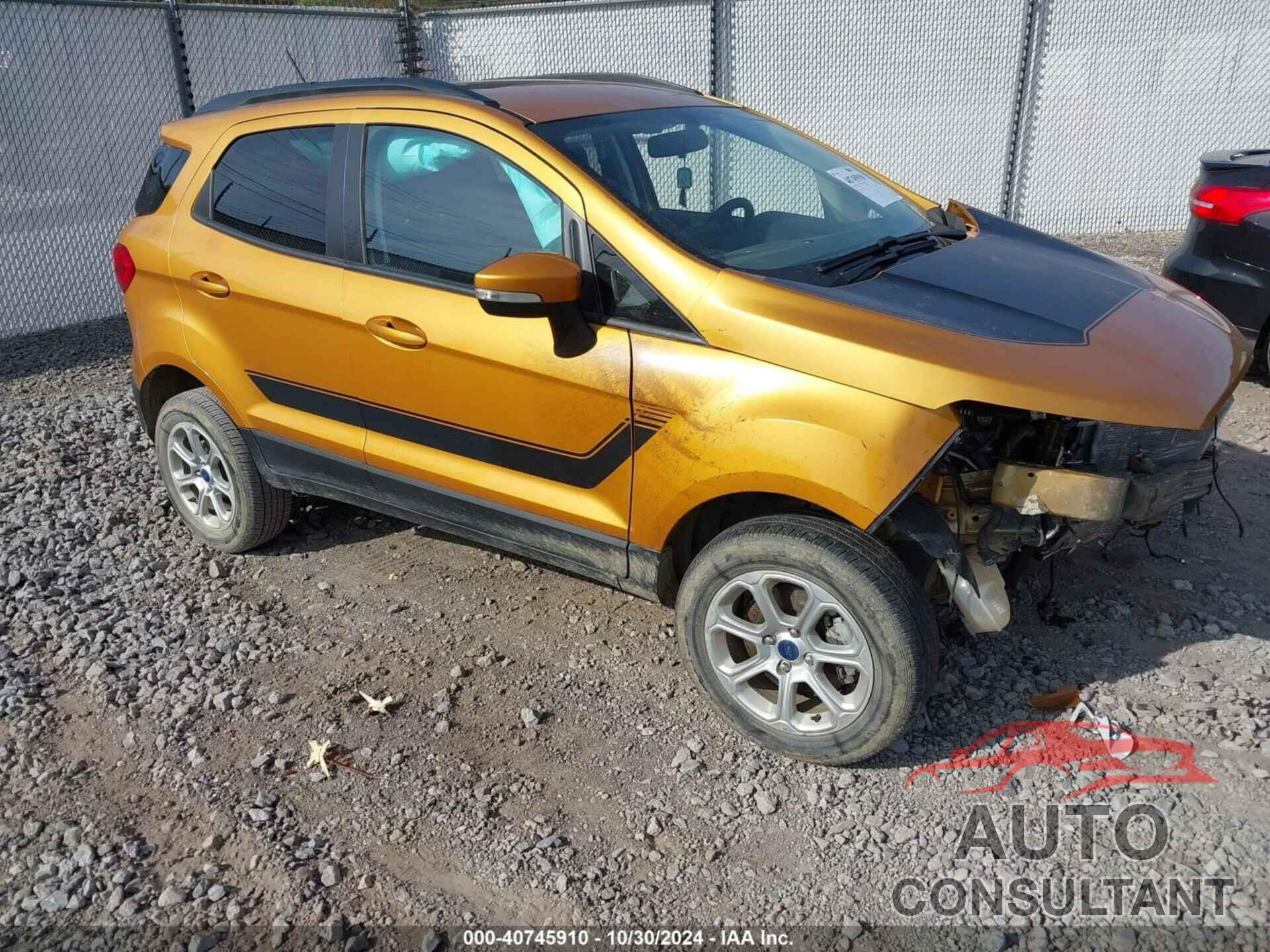 FORD ECOSPORT 2022 - MAJ6S3GL6NC475606