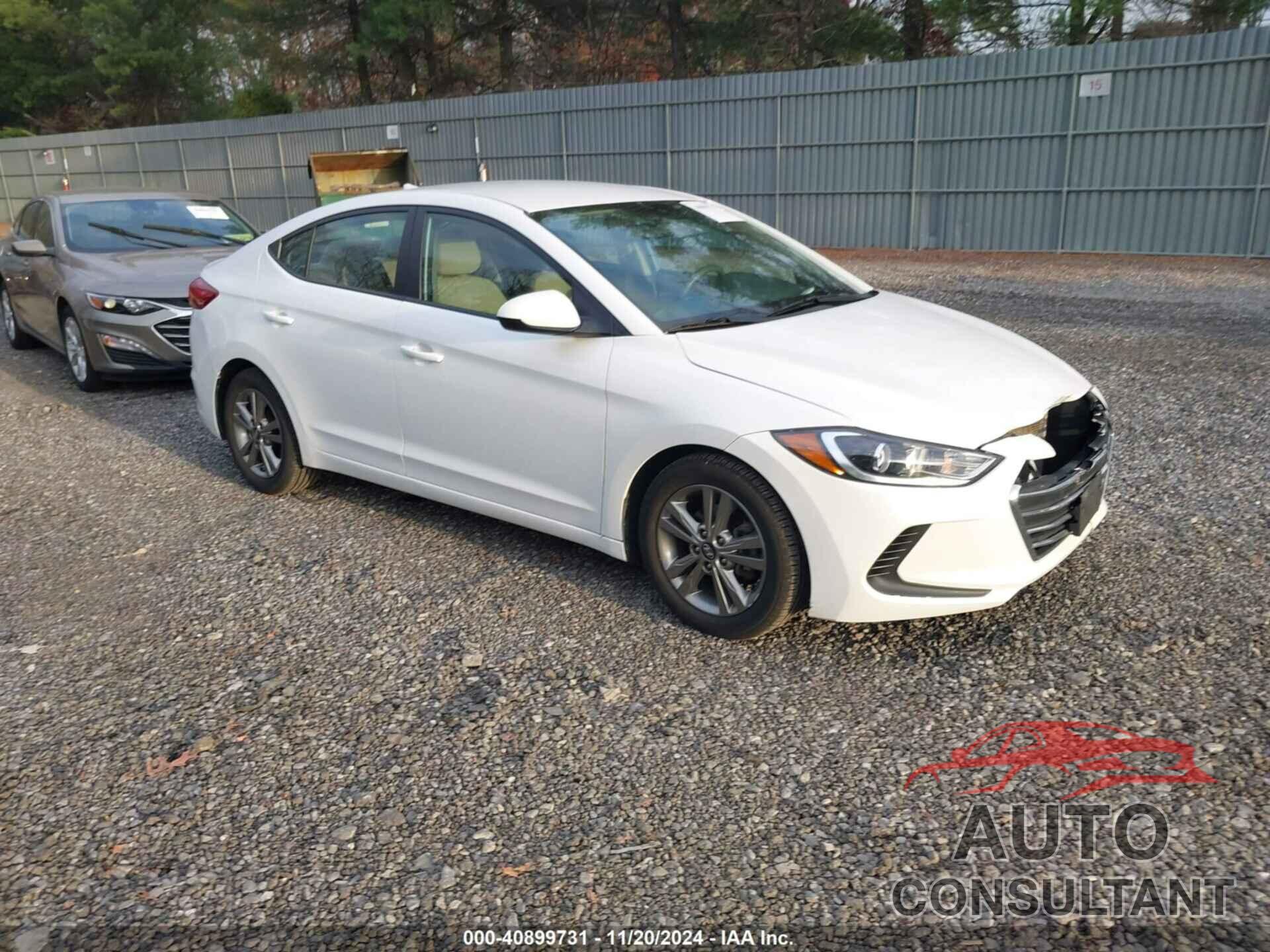 HYUNDAI ELANTRA 2018 - 5NPD84LF7JH380539