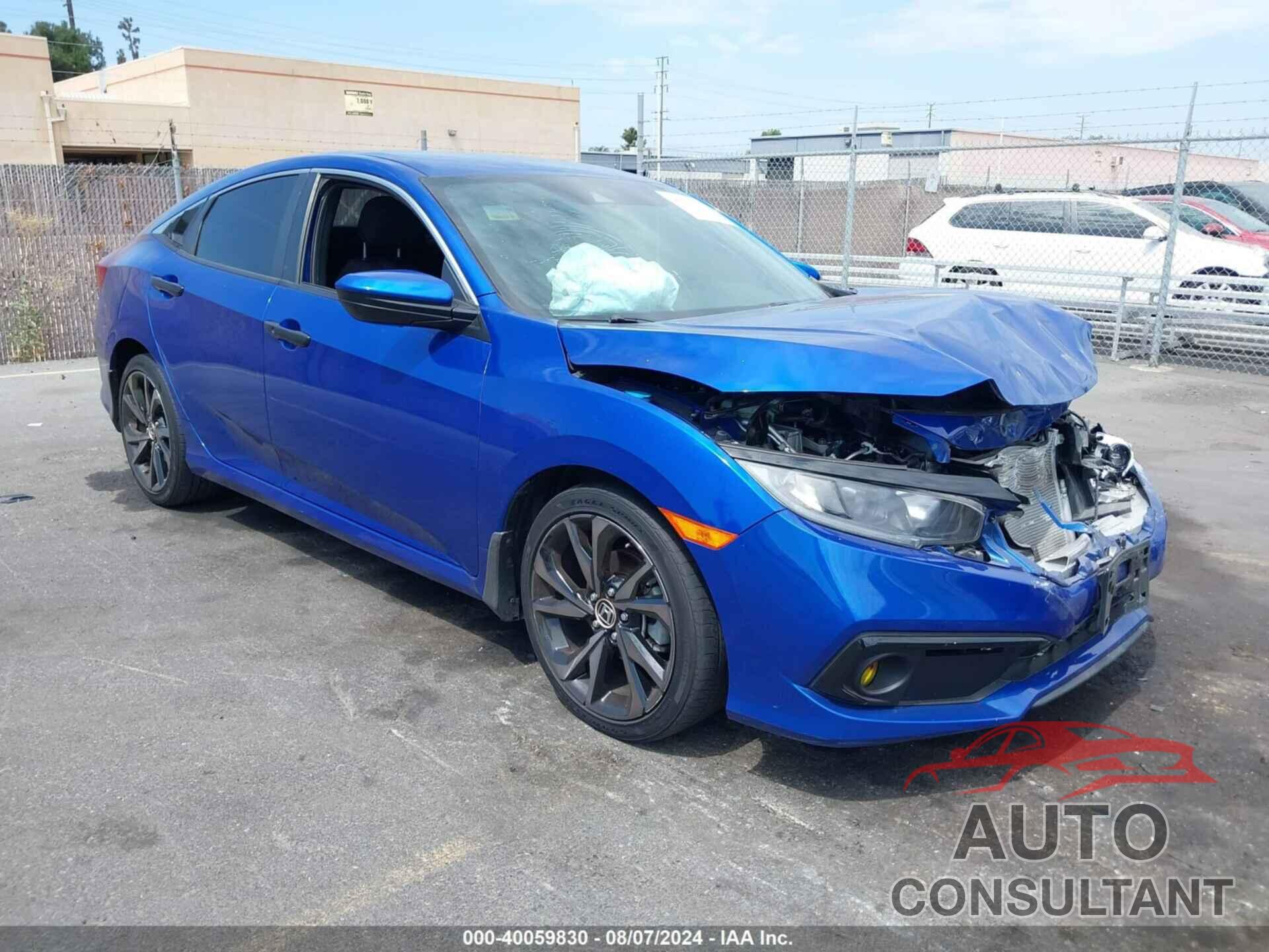 HONDA CIVIC 2019 - 2HGFC2F81KH601489