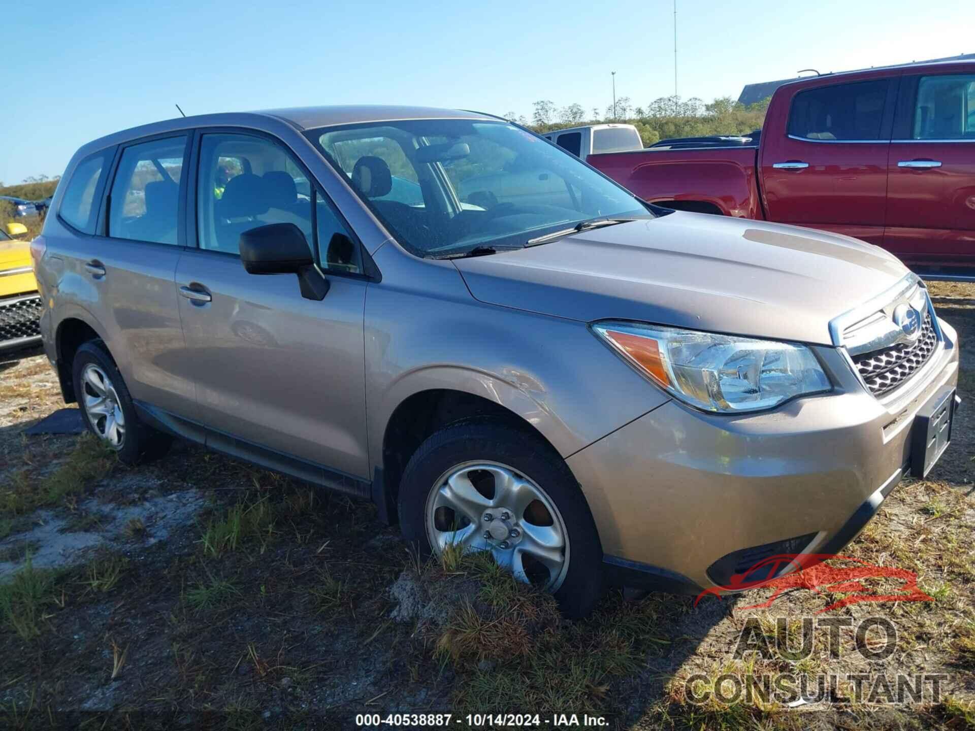 SUBARU FORESTER 2014 - JF2SJAAC8EH453636