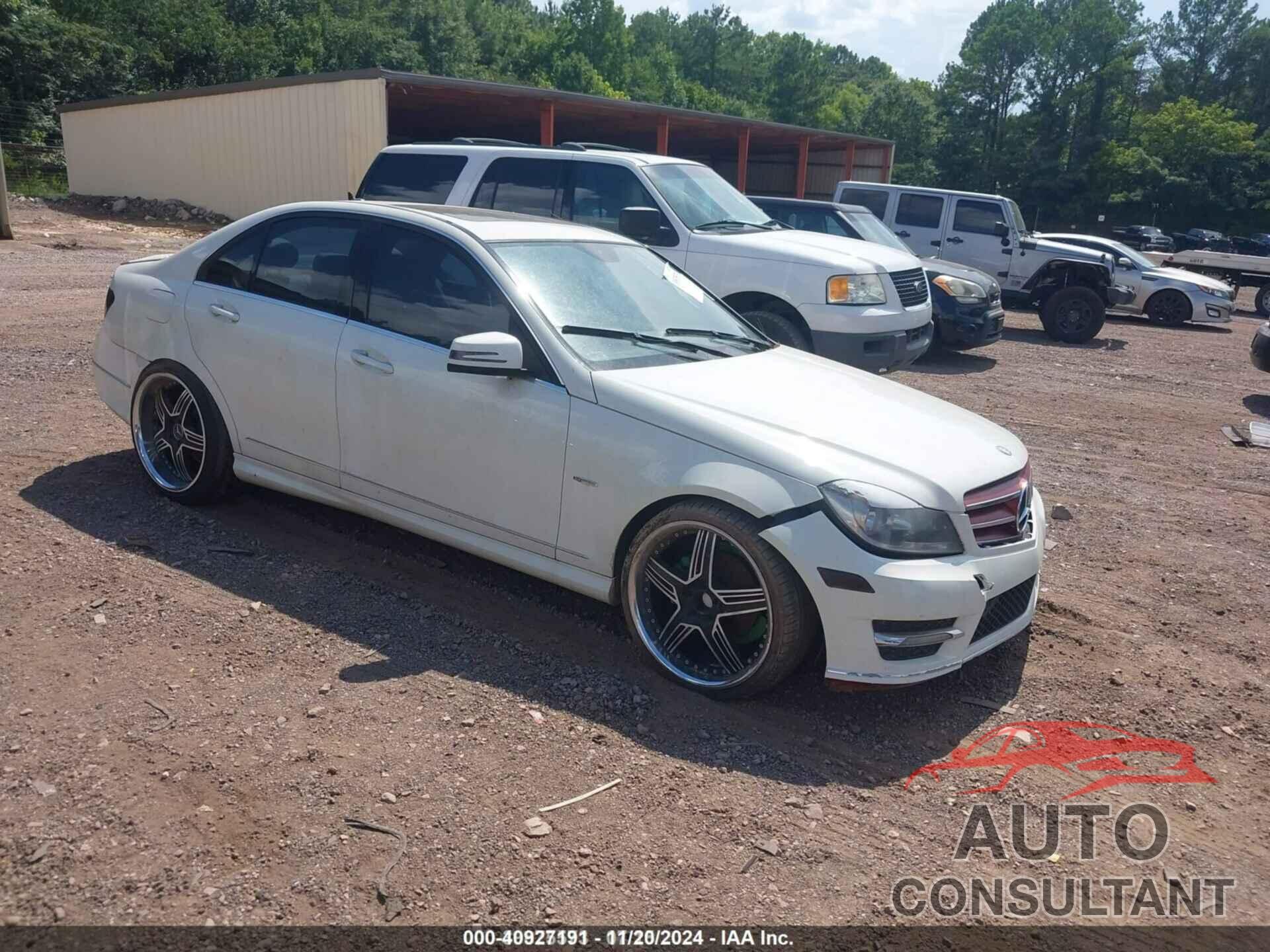 MERCEDES-BENZ C 250 2012 - WDDGF4HBXCR234601