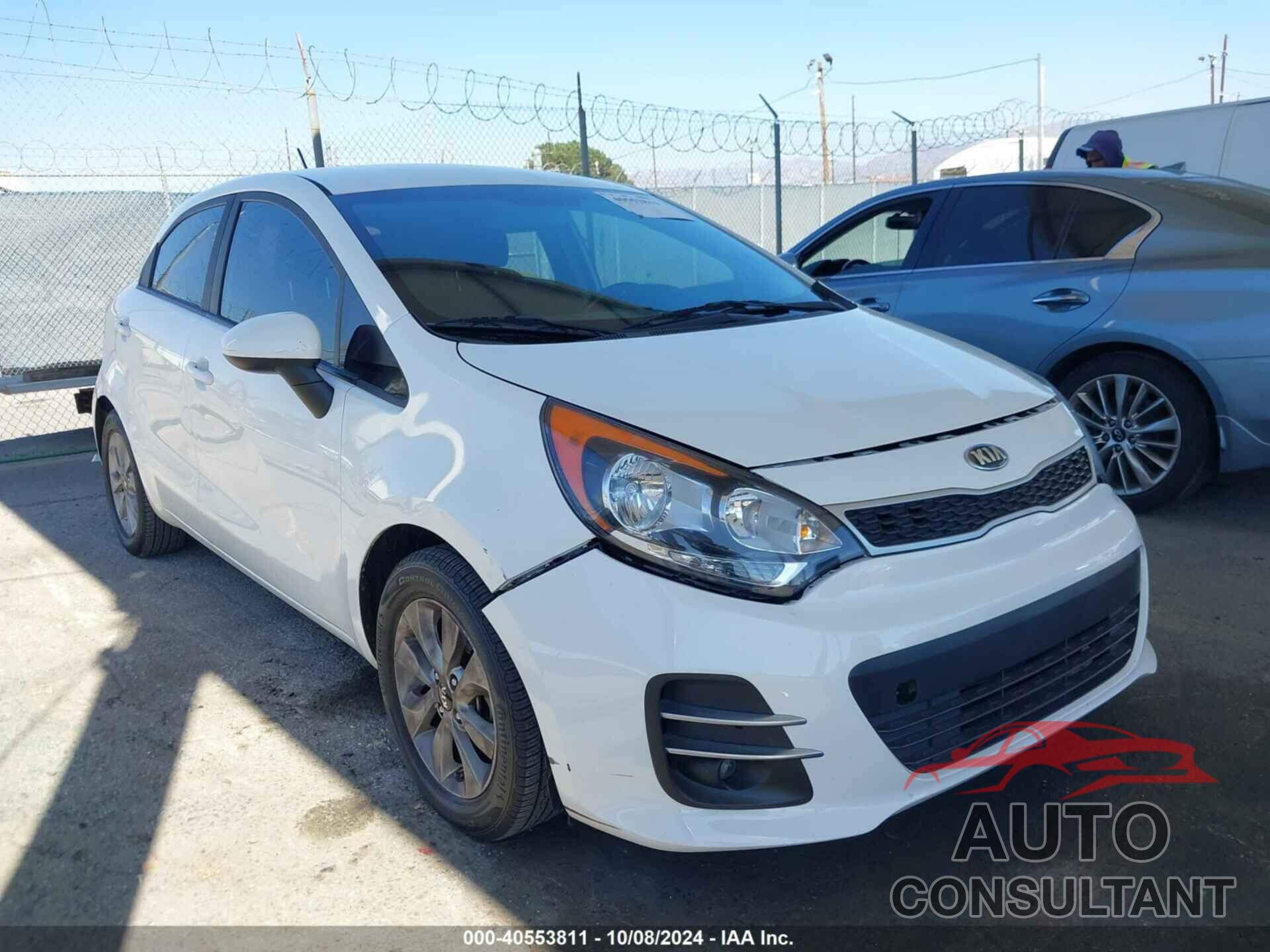 KIA RIO 2016 - KNADN5A3XG6590298