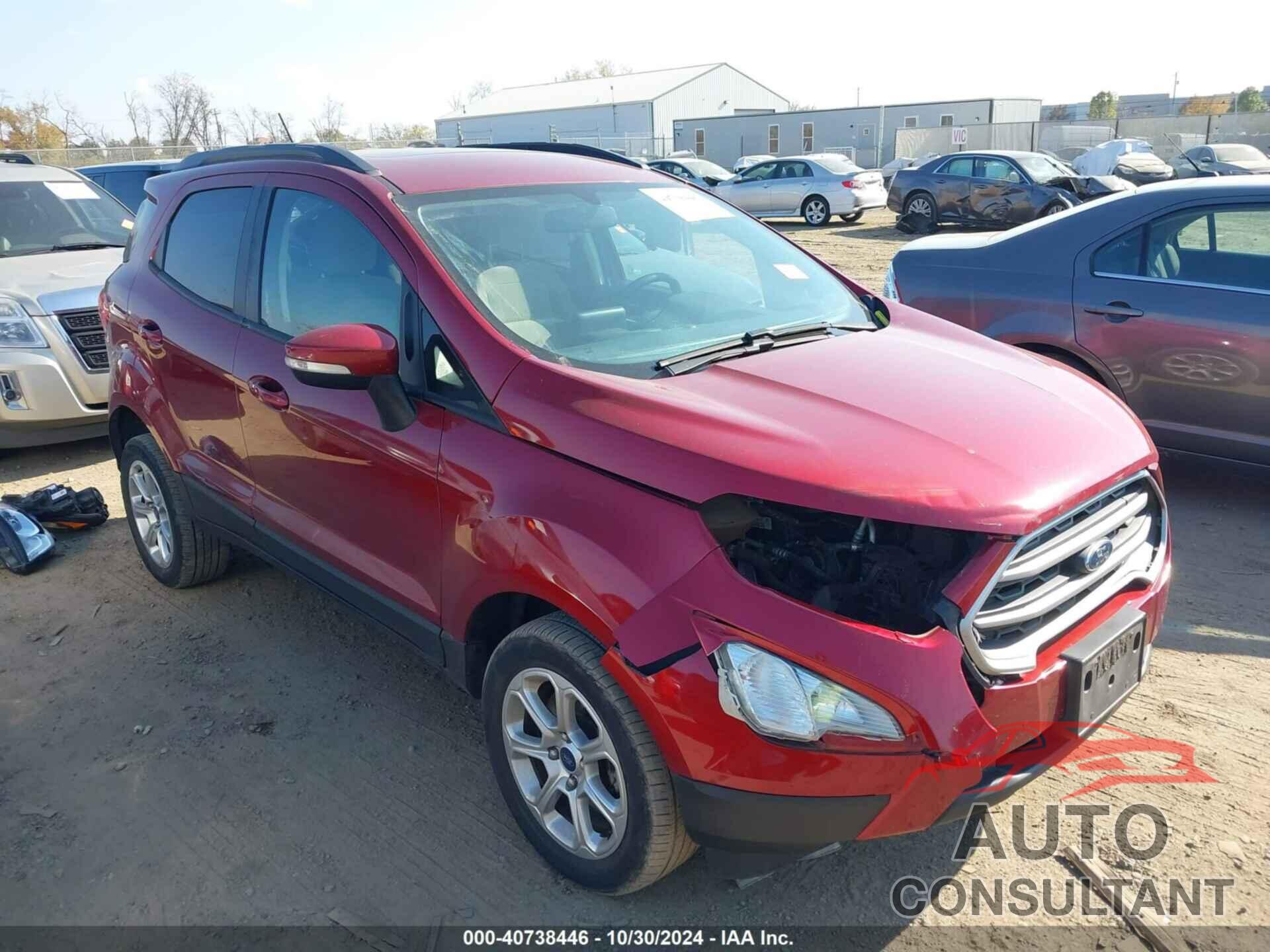 FORD ECOSPORT 2019 - MAJ6S3GL8KC304691