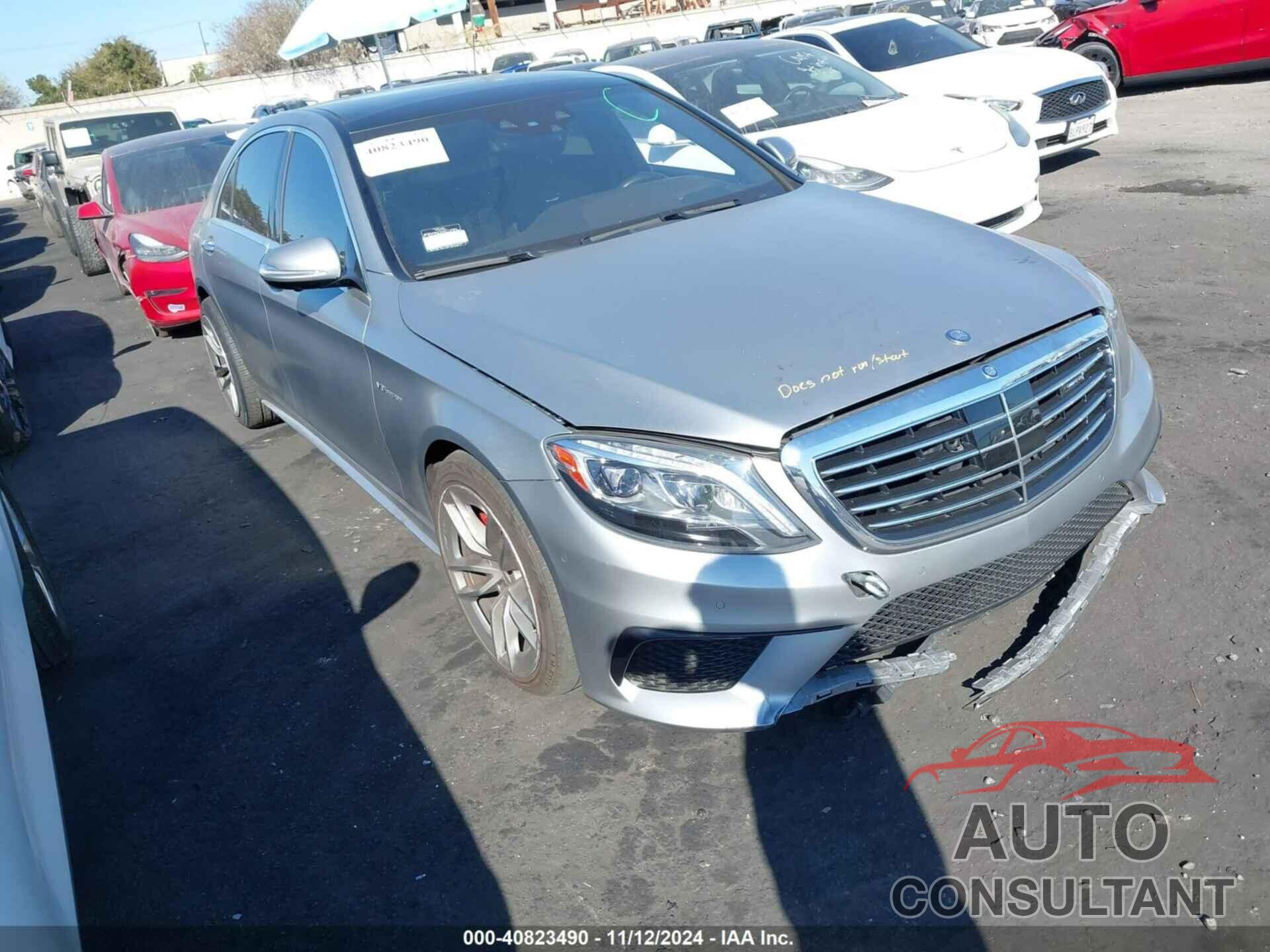 MERCEDES-BENZ S 63 AMG 2015 - WDDUG7JB9FA145777