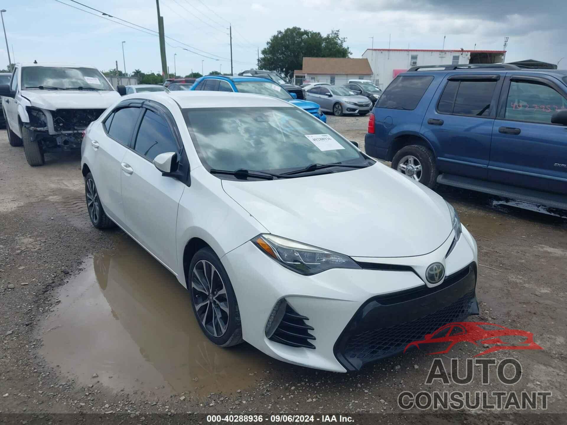 TOYOTA COROLLA 2017 - 5YFBURHE8HP623174