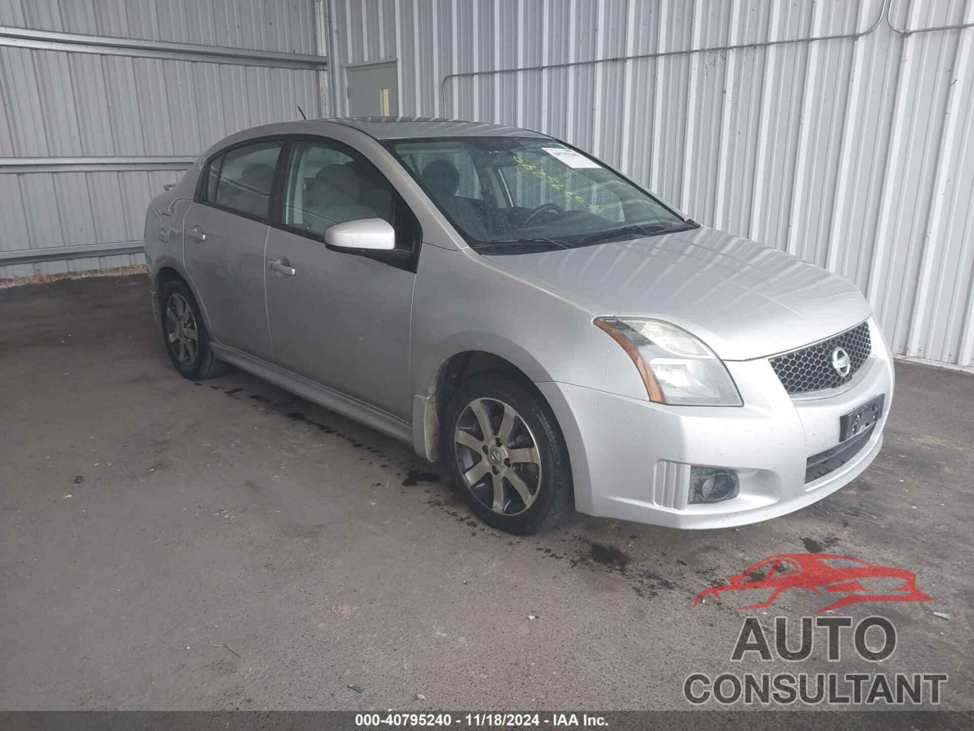 NISSAN SENTRA 2012 - 3N1AB6AP1CL677498