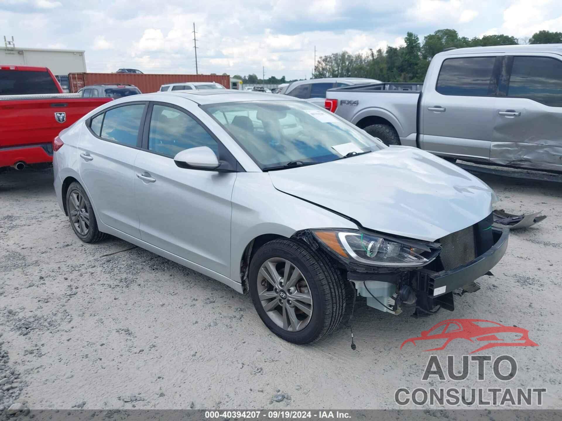 HYUNDAI ELANTRA 2018 - 5NPD84LF6JH351386