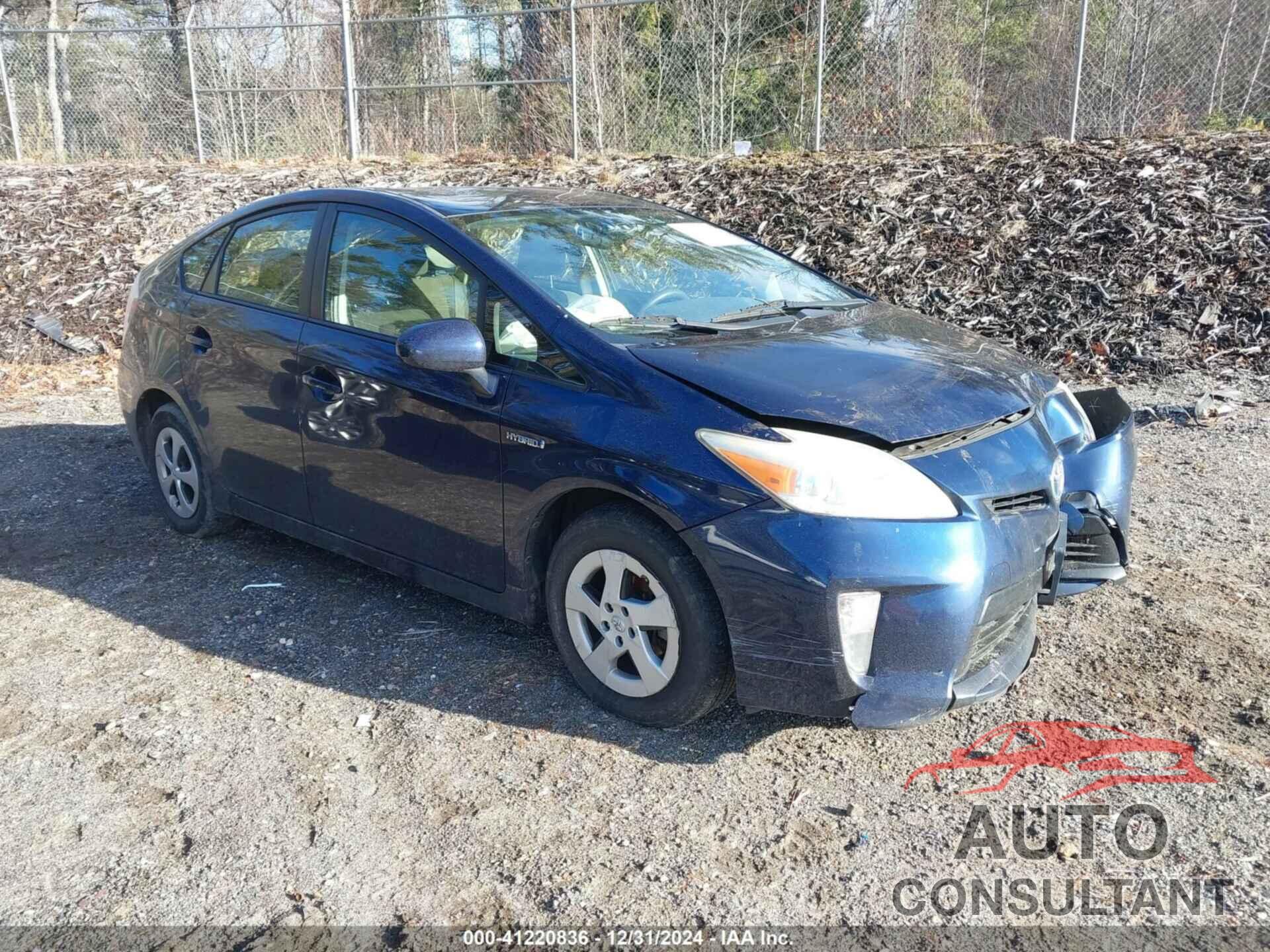 TOYOTA PRIUS 2012 - JTDKN3DU7C1566485