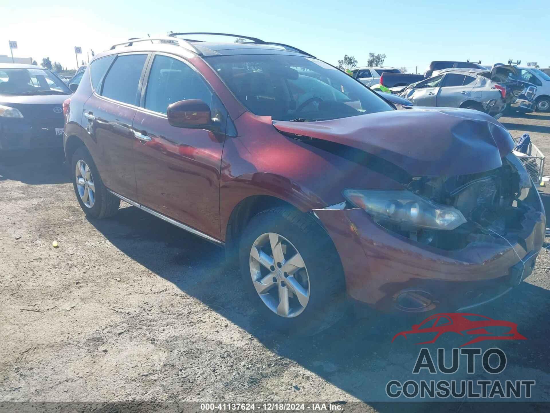 NISSAN MURANO 2010 - JN8AZ1MU3AW021182
